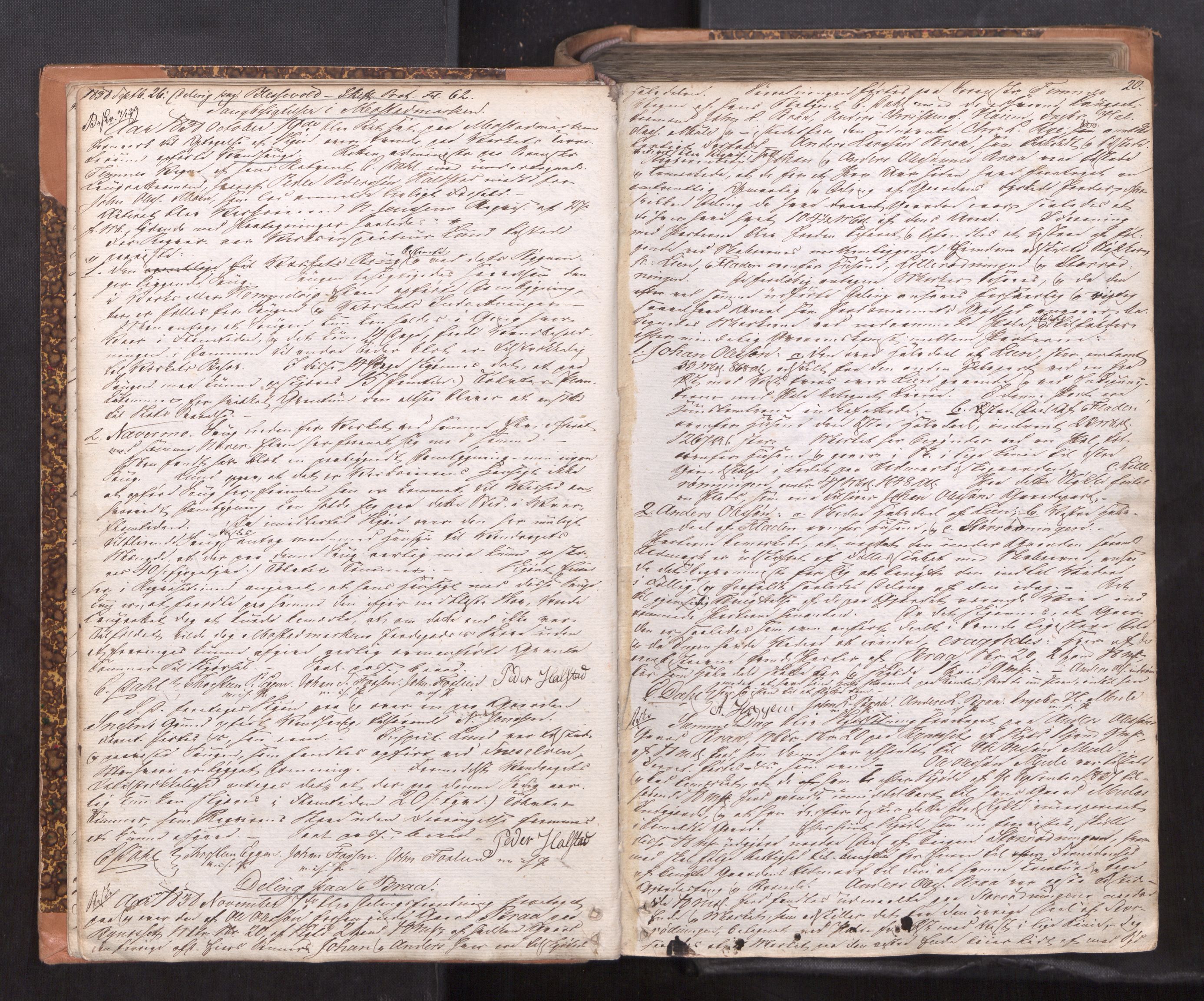 Strinda og Selbu sorenskriveri, AV/SAT-A-0015/1/1B/L0002: Ekstrarettsprot. 1b, 1837-1859, p. 19b-20a