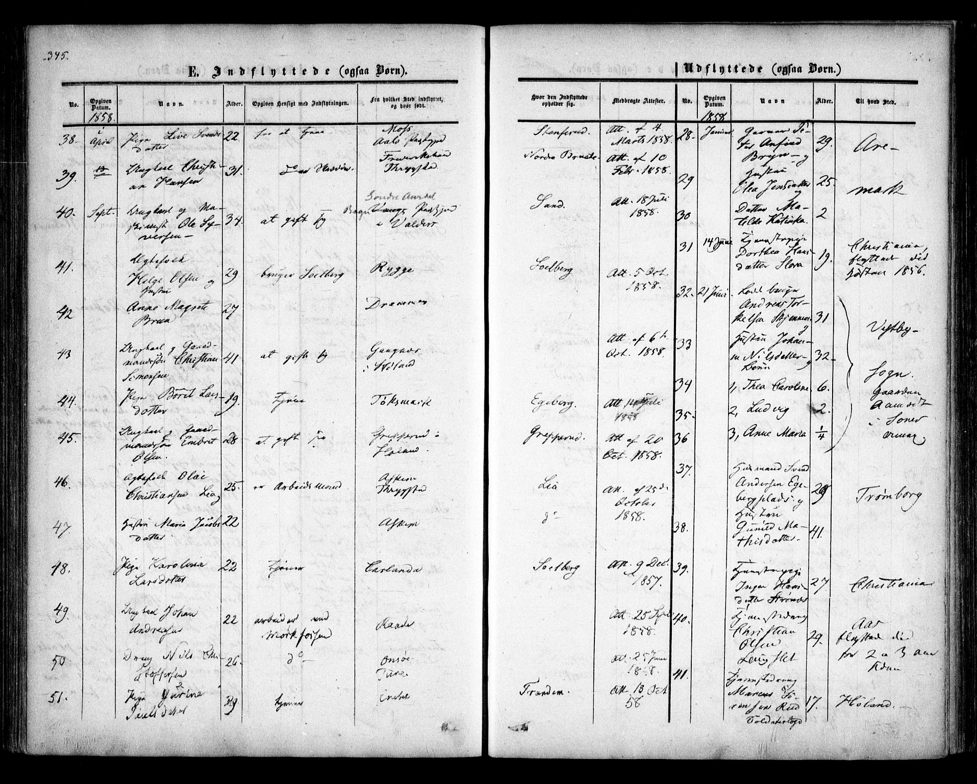 Trøgstad prestekontor Kirkebøker, AV/SAO-A-10925/F/Fa/L0008.b: Parish register (official) no. I 8B, 1855-1864, p. 345