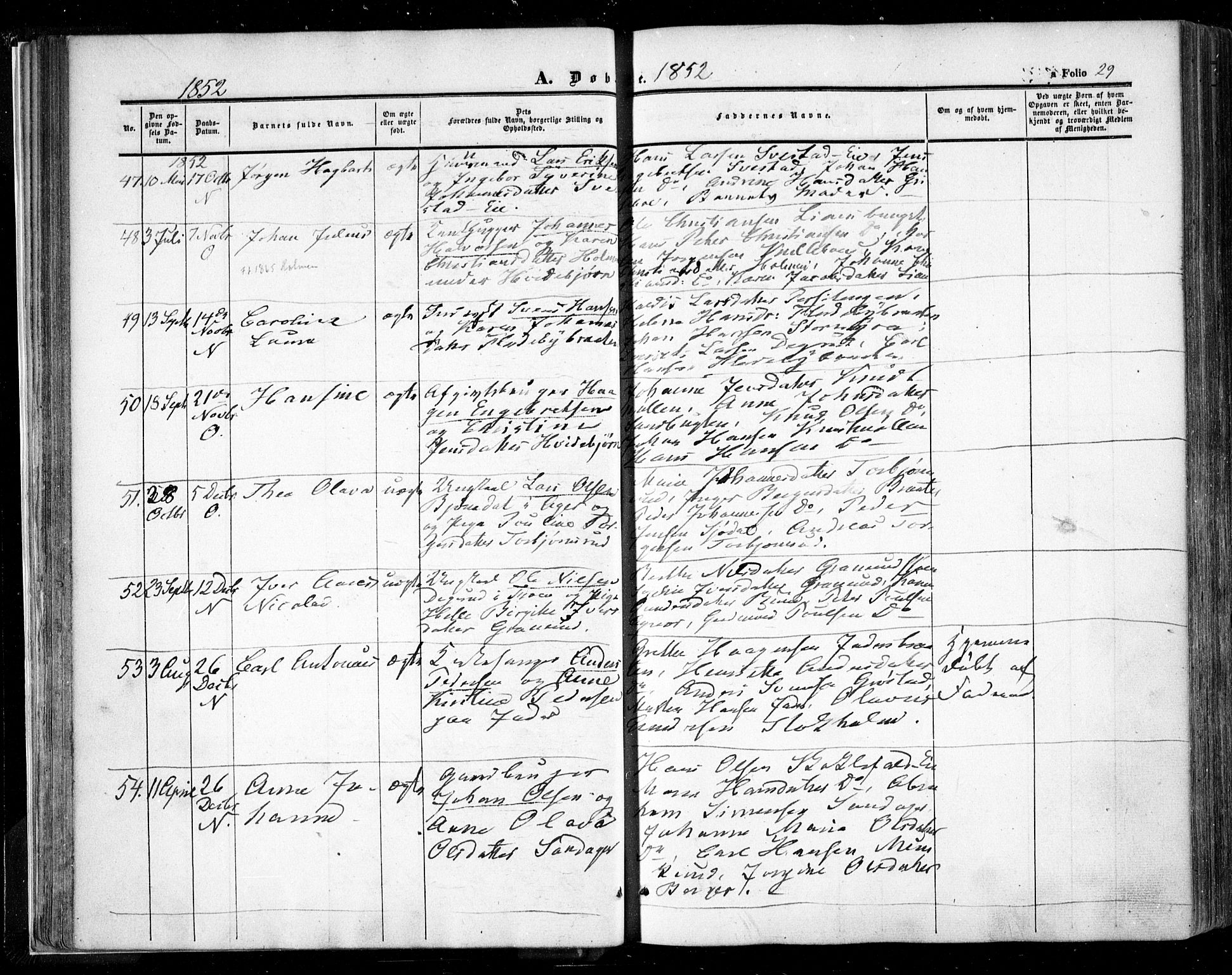 Nesodden prestekontor Kirkebøker, SAO/A-10013/F/Fa/L0007: Parish register (official) no. I 7, 1848-1868, p. 29