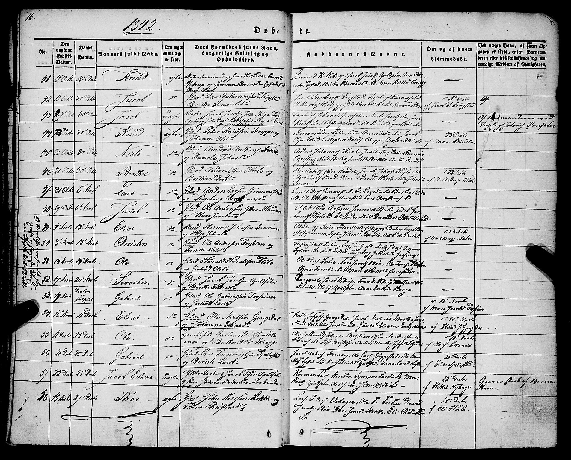 Gloppen sokneprestembete, AV/SAB-A-80101/H/Haa/Haaa/L0008: Parish register (official) no. A 8, 1837-1855, p. 16