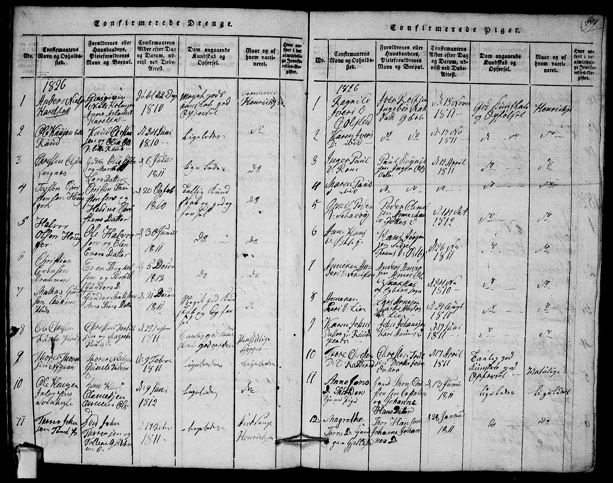 Askim prestekontor Kirkebøker, AV/SAO-A-10900/G/Ga/L0001: Parish register (copy) no. 1, 1817-1846, p. 498-499