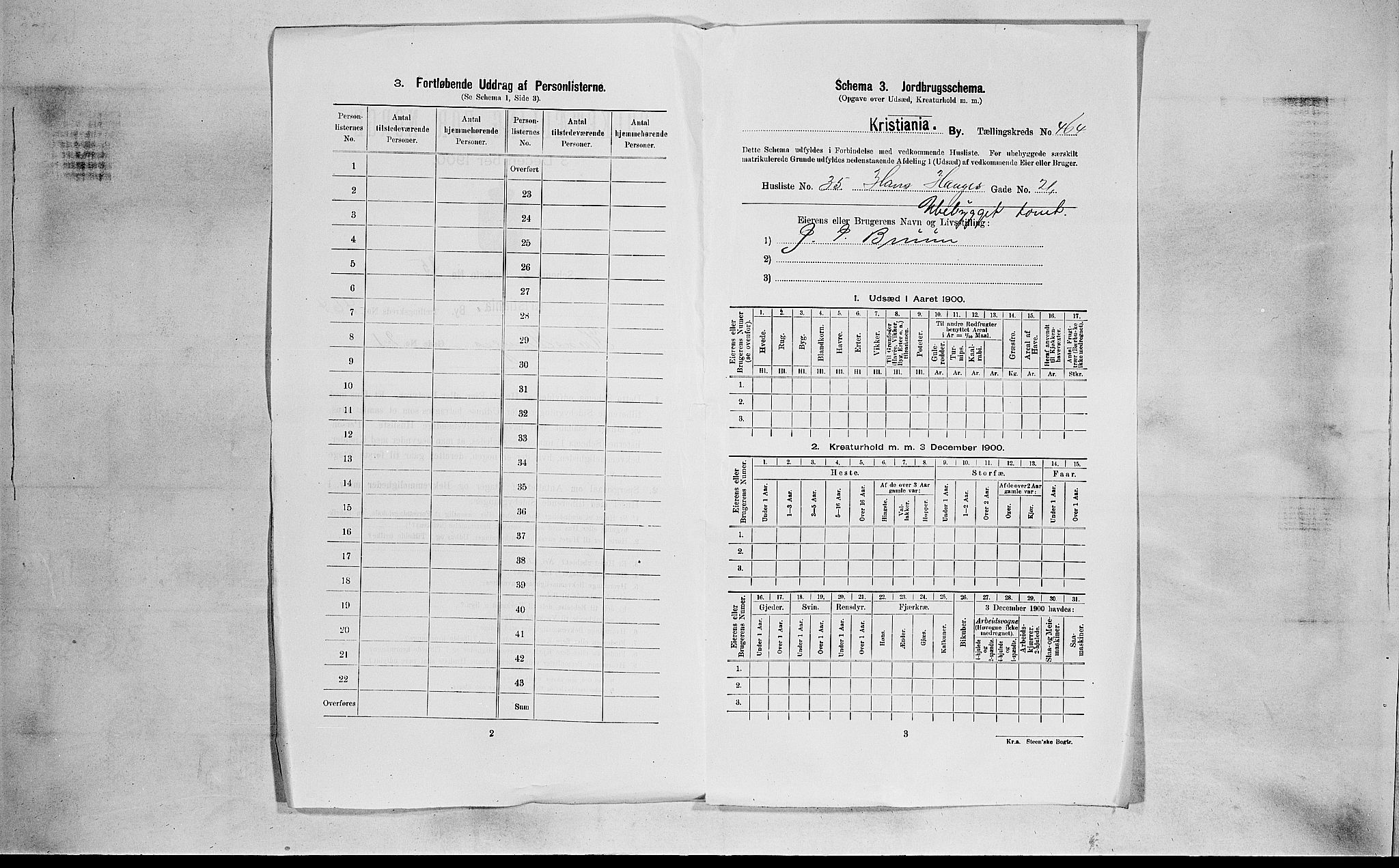 SAO, 1900 census for Kristiania, 1900, p. 32683