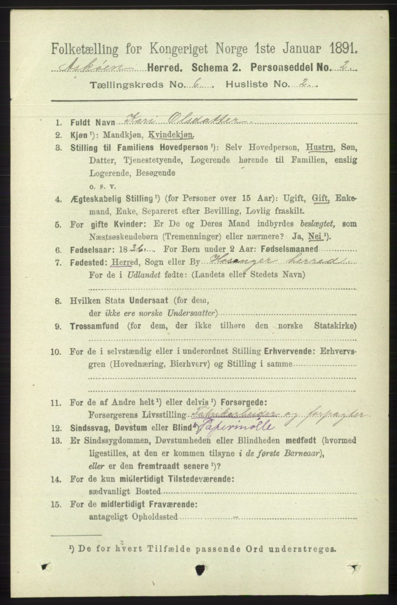 RA, 1891 census for 1247 Askøy, 1891, p. 4000