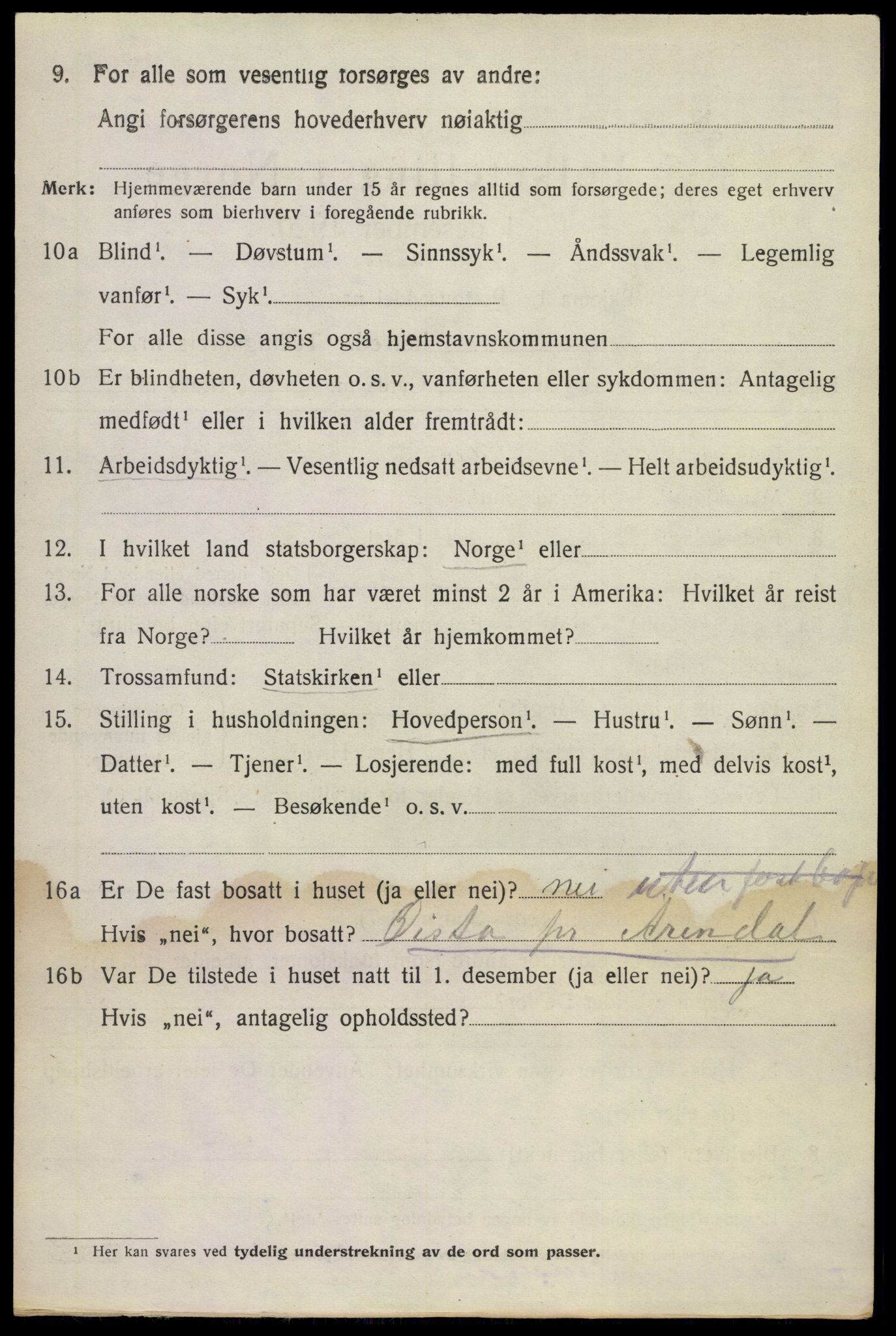 SAKO, 1920 census for Sauherad, 1920, p. 2866