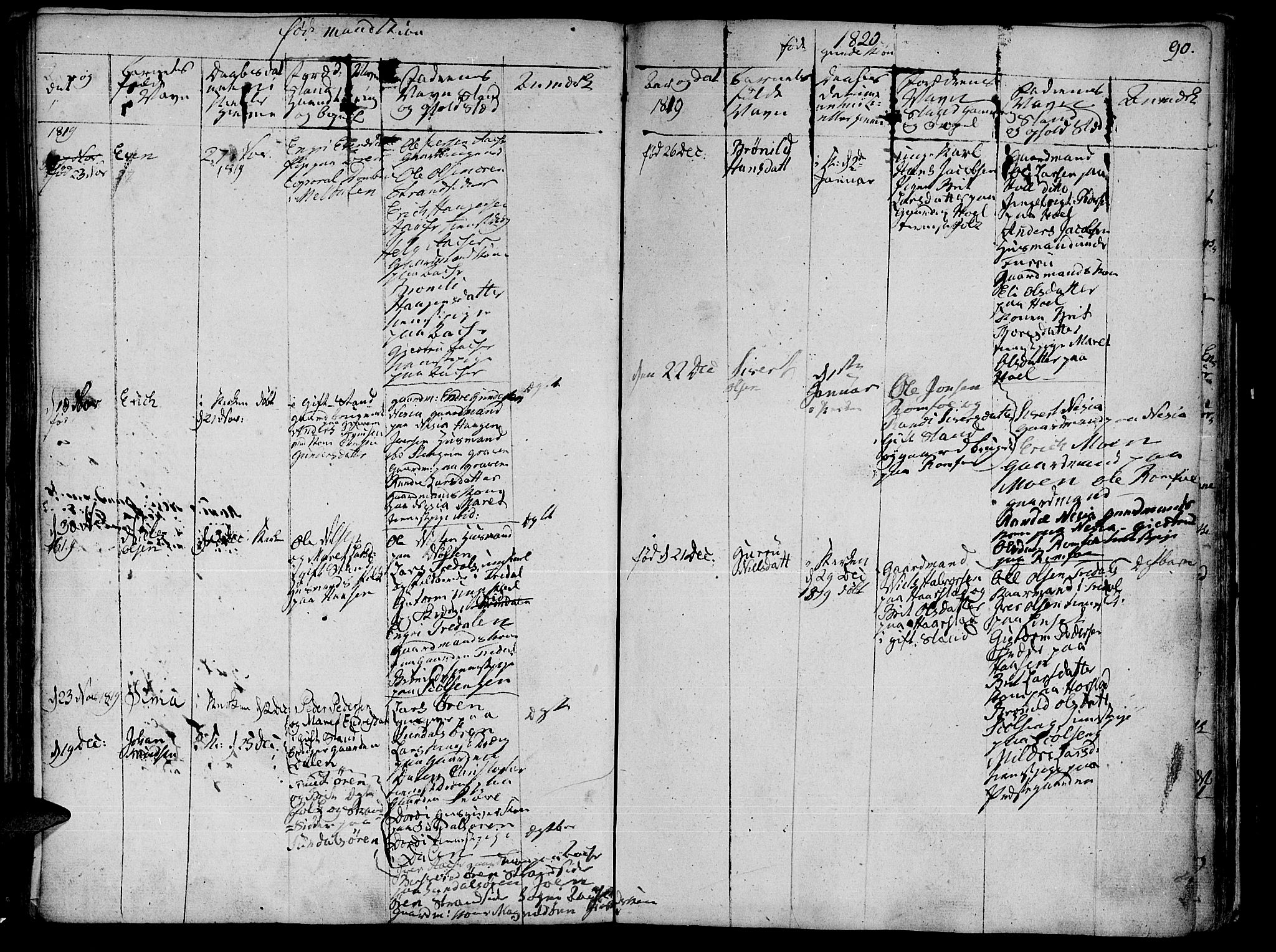 Ministerialprotokoller, klokkerbøker og fødselsregistre - Møre og Romsdal, SAT/A-1454/590/L1008: Parish register (official) no. 590A02, 1794-1820, p. 90