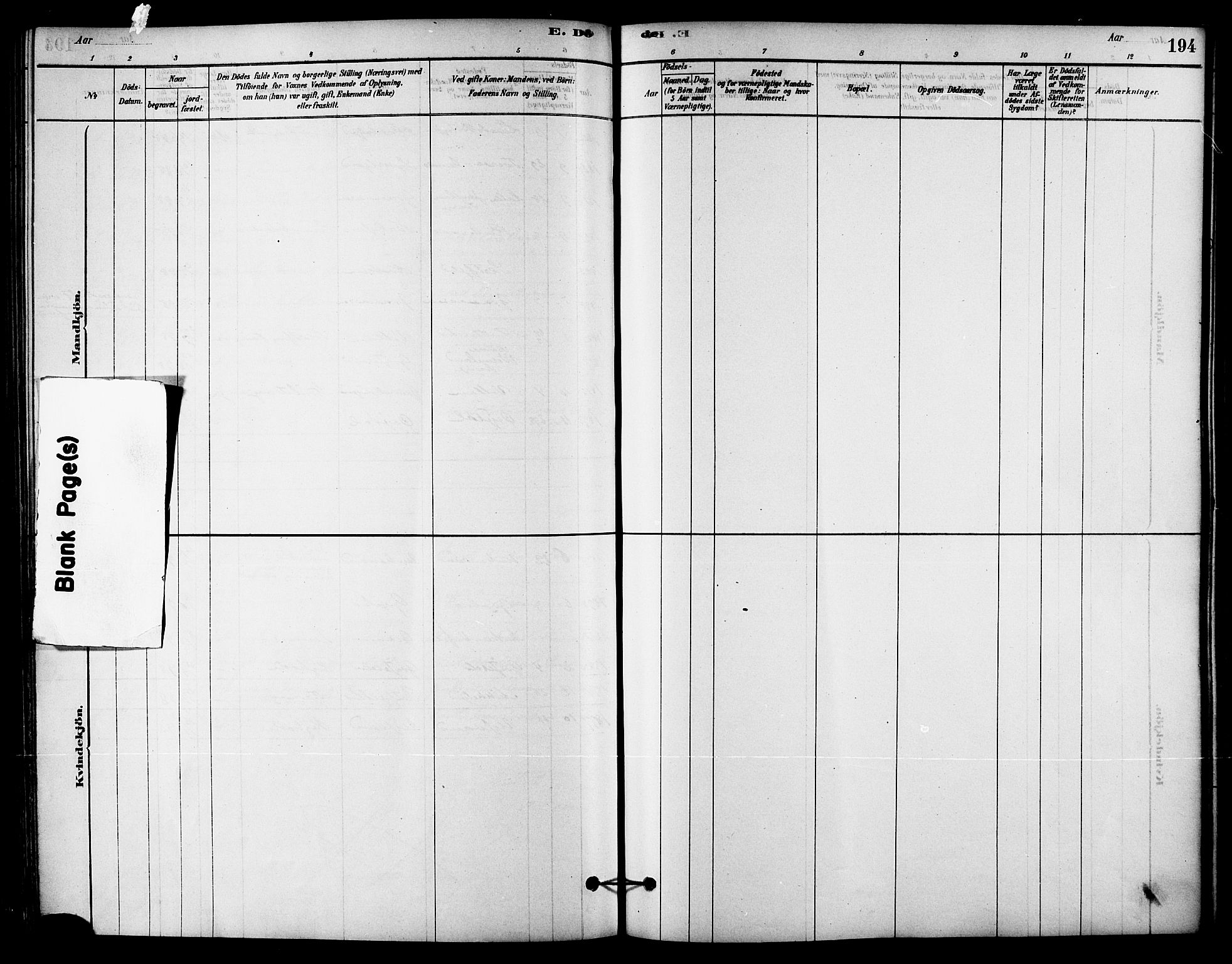 Ministerialprotokoller, klokkerbøker og fødselsregistre - Nordland, AV/SAT-A-1459/823/L0325: Parish register (official) no. 823A02, 1878-1898, p. 194