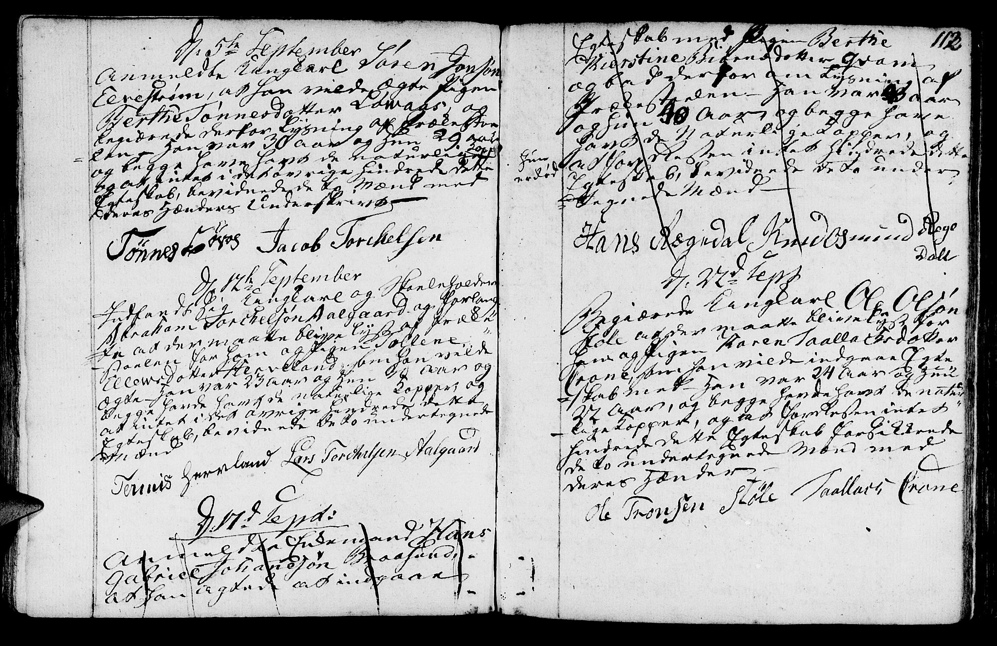 Sokndal sokneprestkontor, AV/SAST-A-101808: Parish register (official) no. A 5, 1806-1826, p. 112