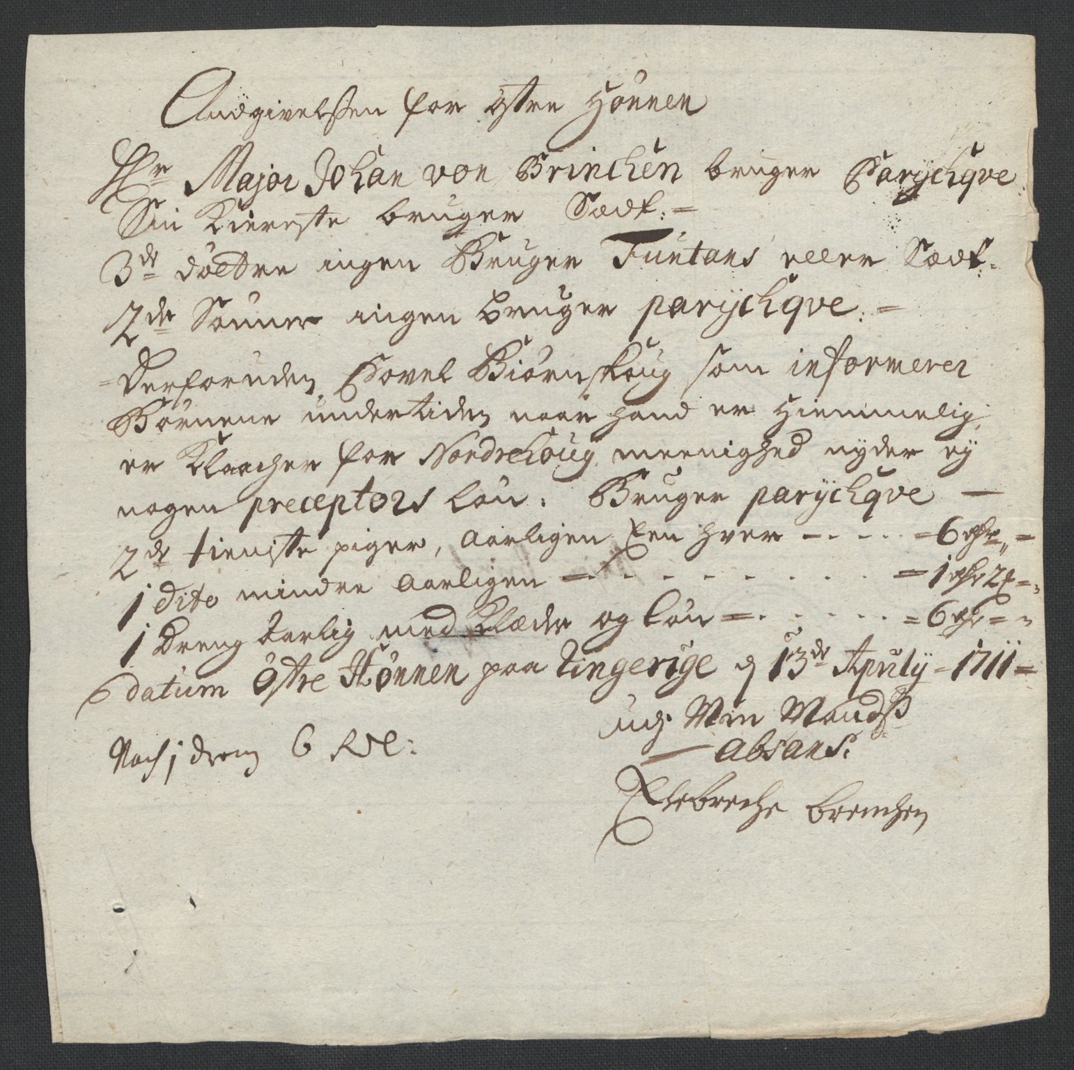 Rentekammeret inntil 1814, Reviderte regnskaper, Fogderegnskap, AV/RA-EA-4092/R23/L1469: Fogderegnskap Ringerike og Hallingdal, 1711, p. 314