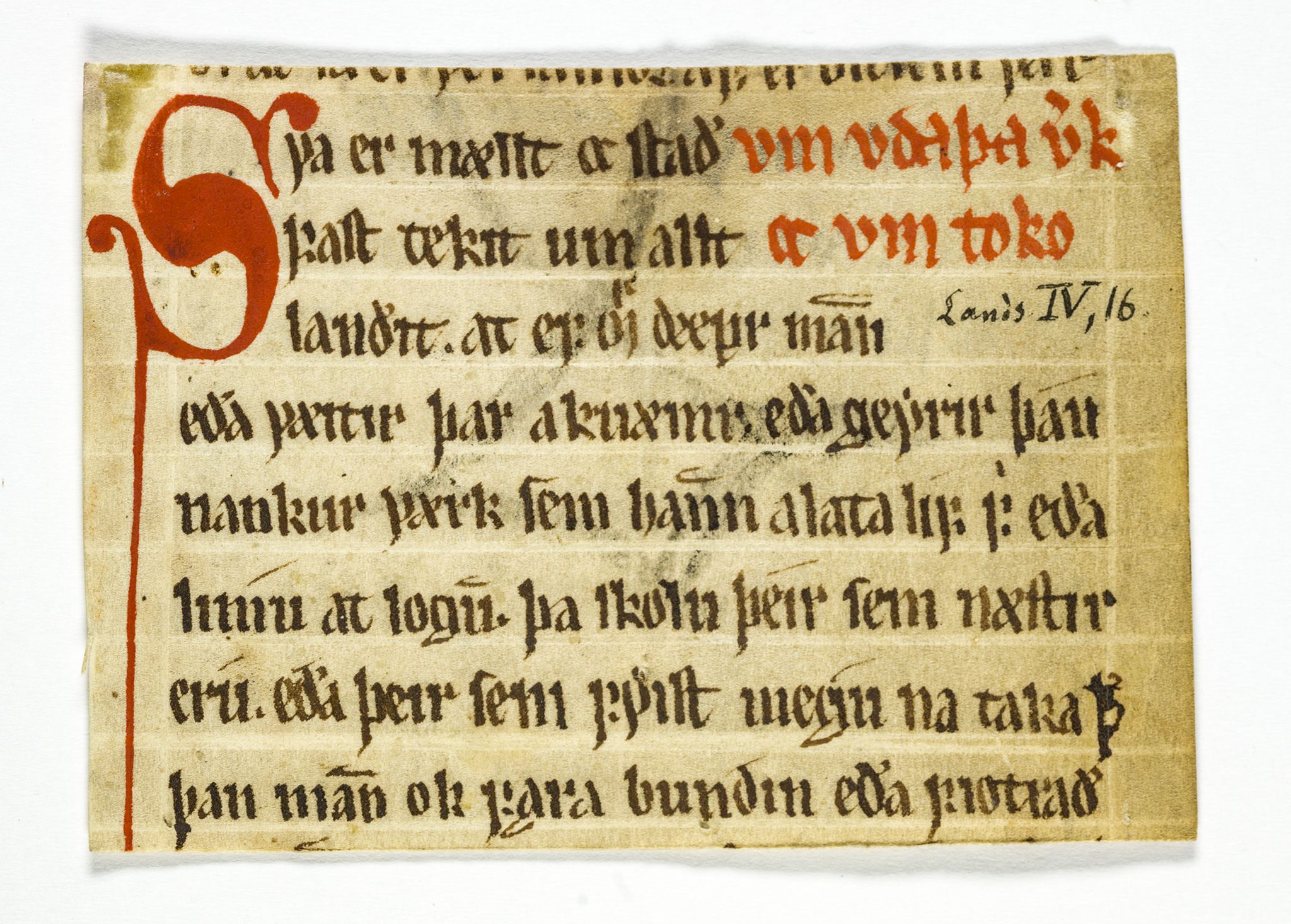 Riksarkivets diplomsamling, AV/RA-EA-5965/F26/L0003: Norrøne membranfragmenter bestand 11-30, 1100-1536, p. 93