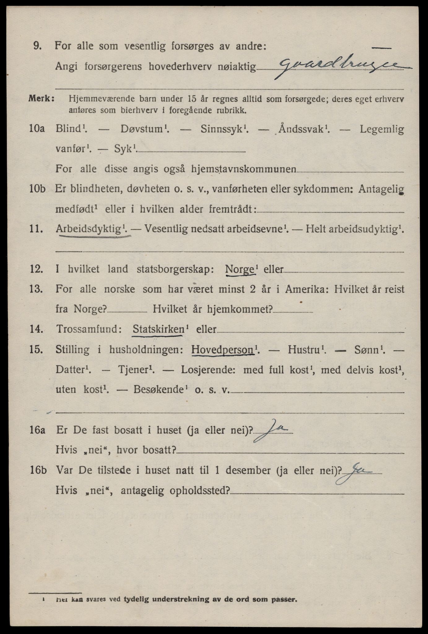 SAST, 1920 census for Hjelmeland, 1920, p. 2458