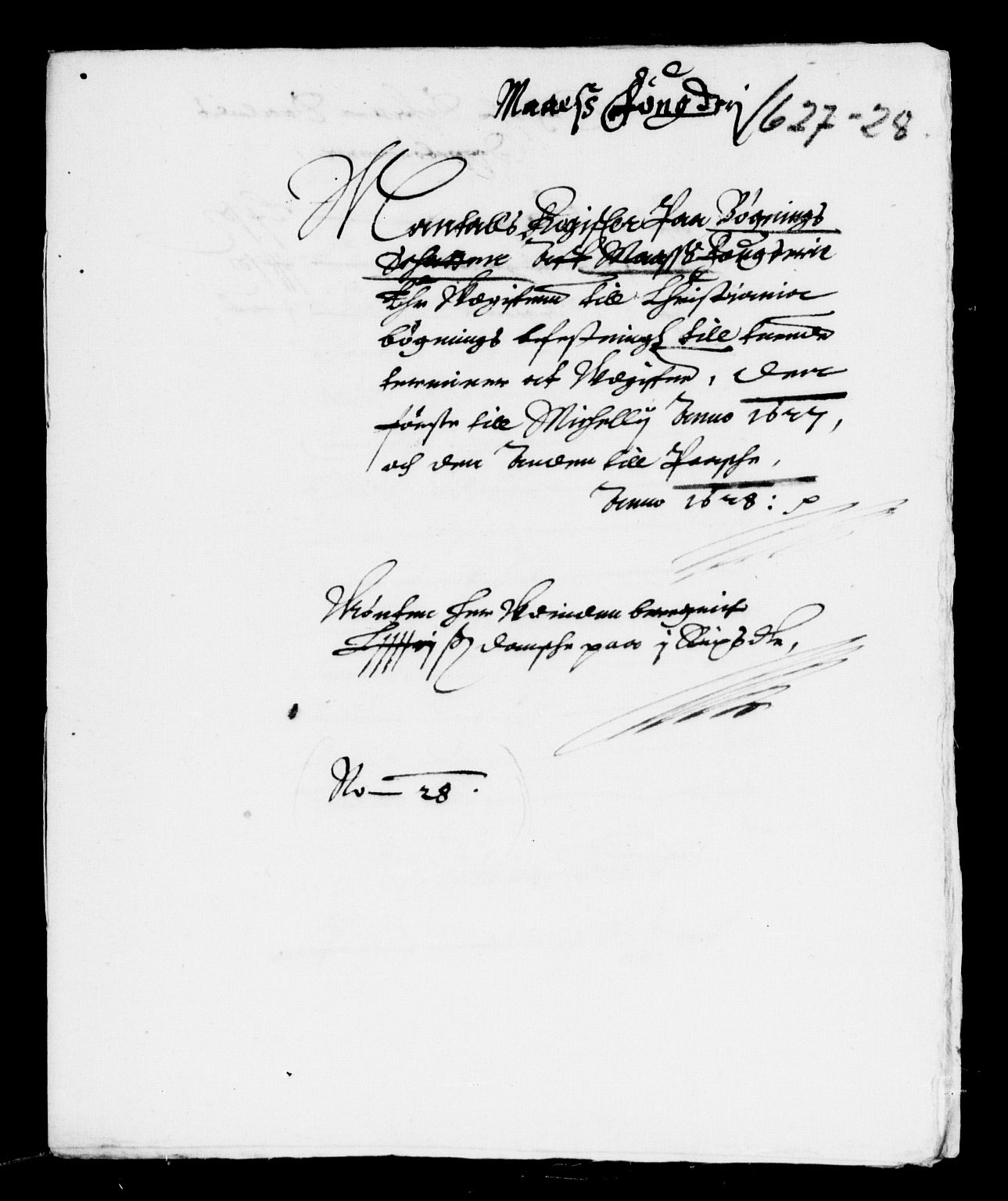 Rentekammeret inntil 1814, Reviderte regnskaper, Lensregnskaper, RA/EA-5023/R/Rb/Rba/L0091: Akershus len, 1628-1629