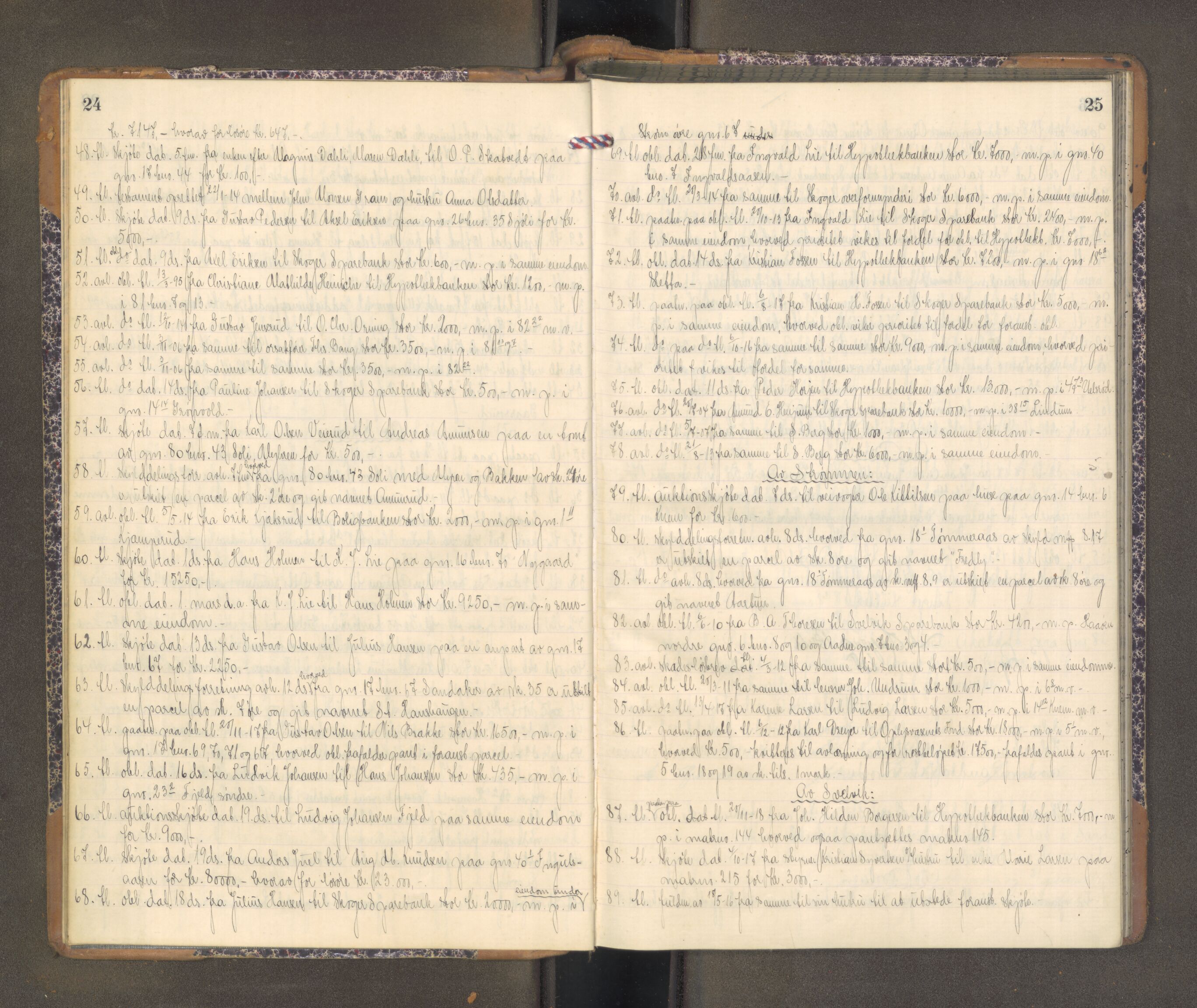 Nordre Jarlsberg sorenskriveri, AV/SAKO-A-80/F/Fa/Faa/L0058: Tingbok, 1918-1921, p. 24-25