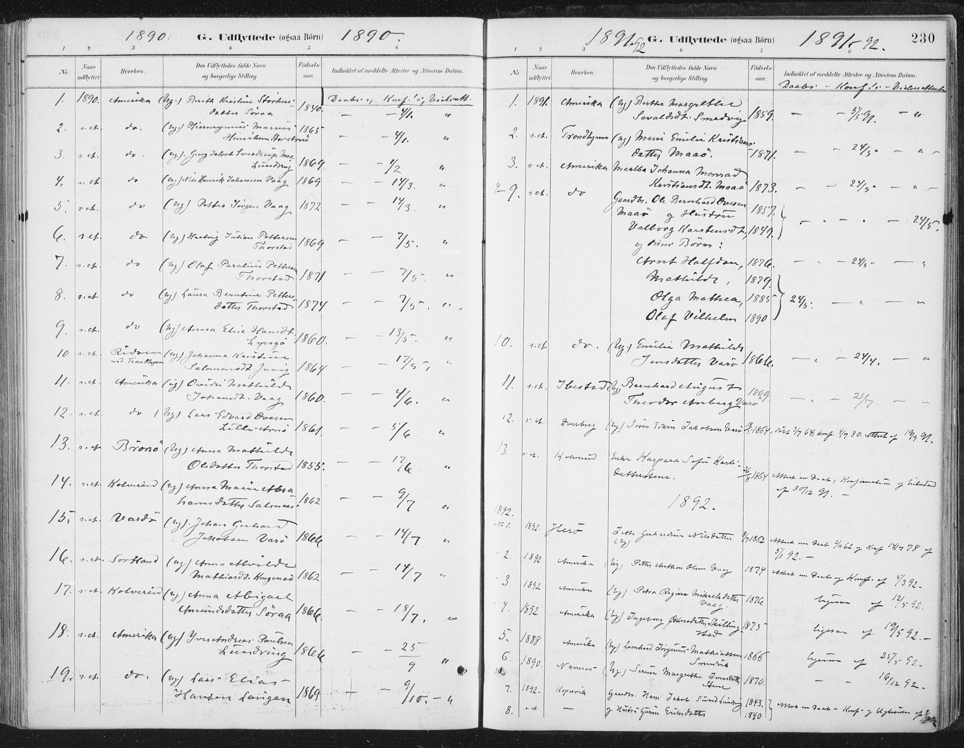Ministerialprotokoller, klokkerbøker og fødselsregistre - Nord-Trøndelag, SAT/A-1458/784/L0673: Parish register (official) no. 784A08, 1888-1899, p. 230