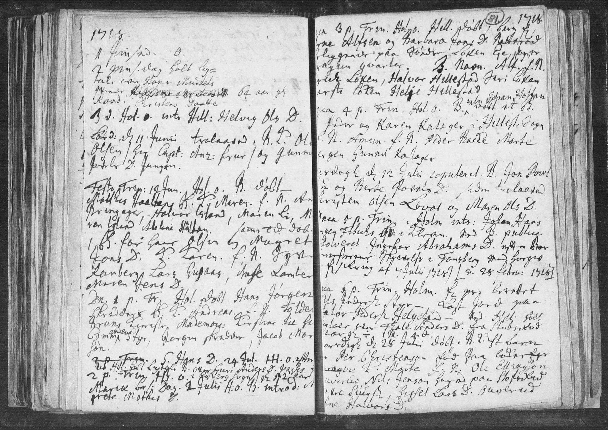 Botne kirkebøker, AV/SAKO-A-340/F/Fa/L0001b: Parish register (official) no. I 1B, 1707-1722, p. 81