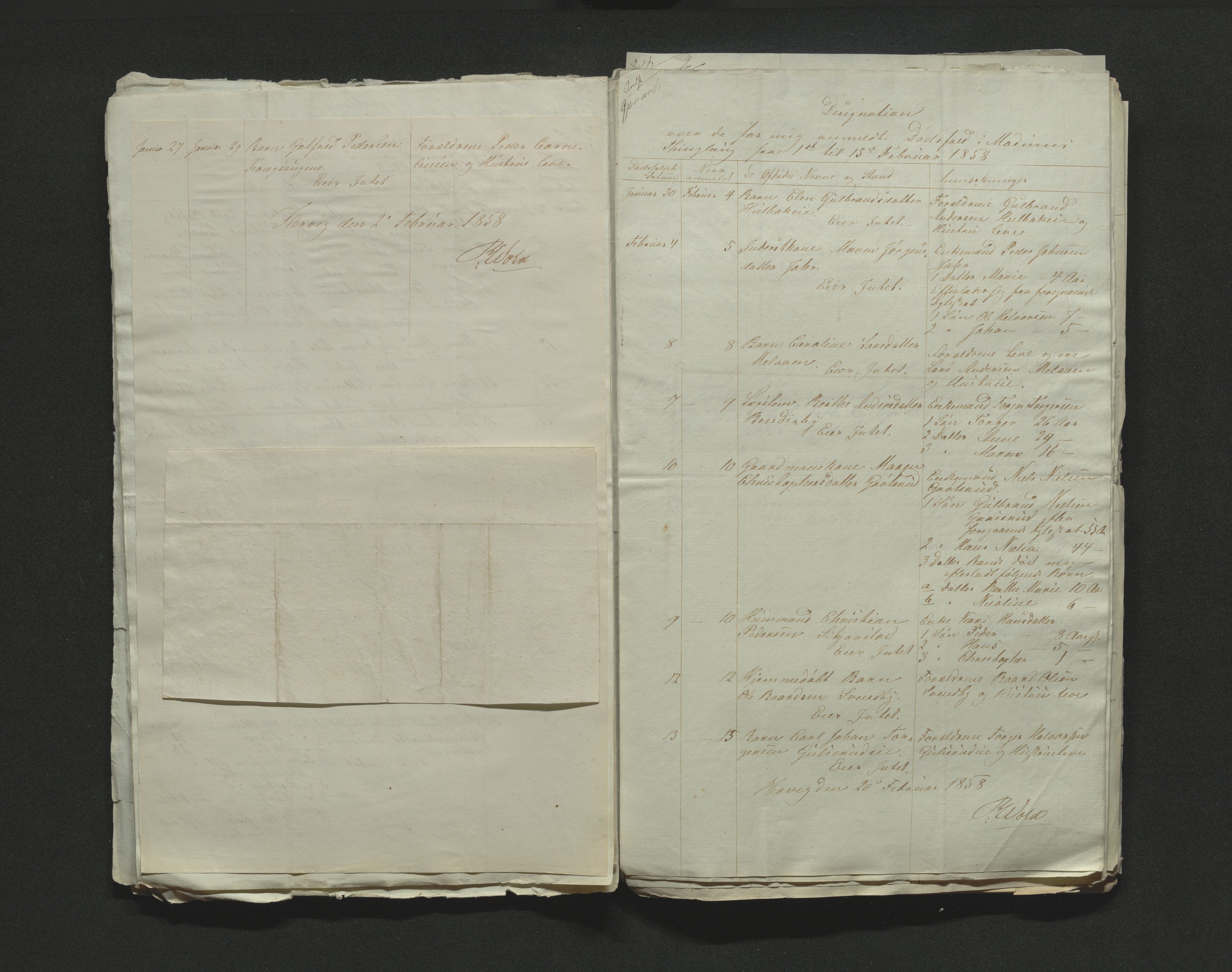 Eiker, Modum og Sigdal sorenskriveri, AV/SAKO-A-123/H/Ha/Hab/L0010: Dødsfallsmeldinger, 1858-1861, p. 46