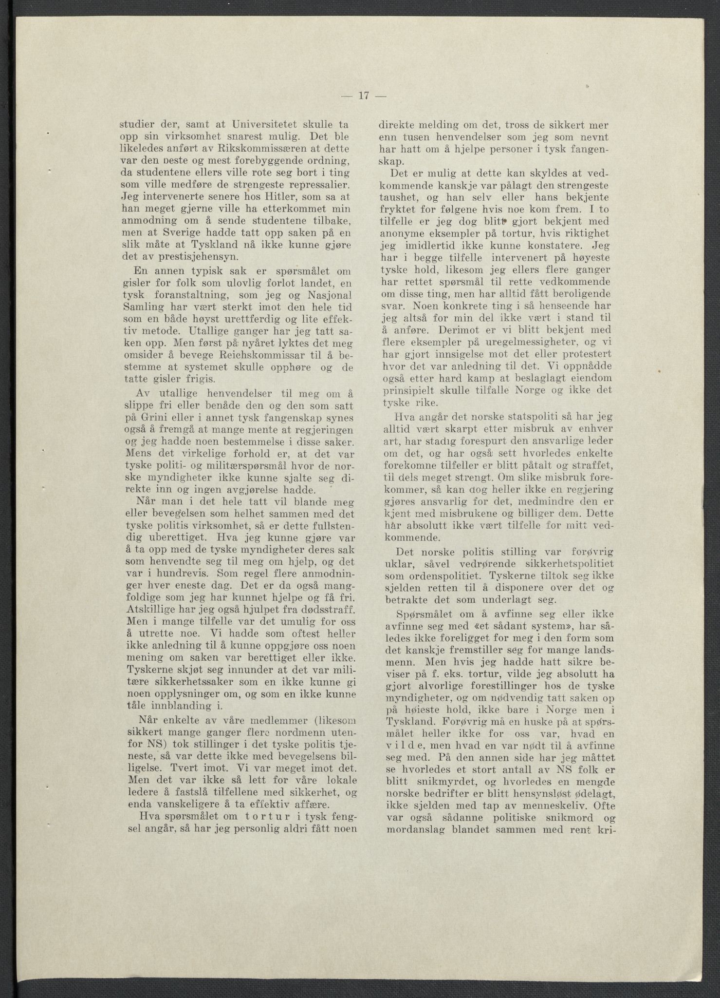 Landssvikarkivet, Oslo politikammer, AV/RA-S-3138-01/D/Da/L0003: Dnr. 29, 1945, p. 3397