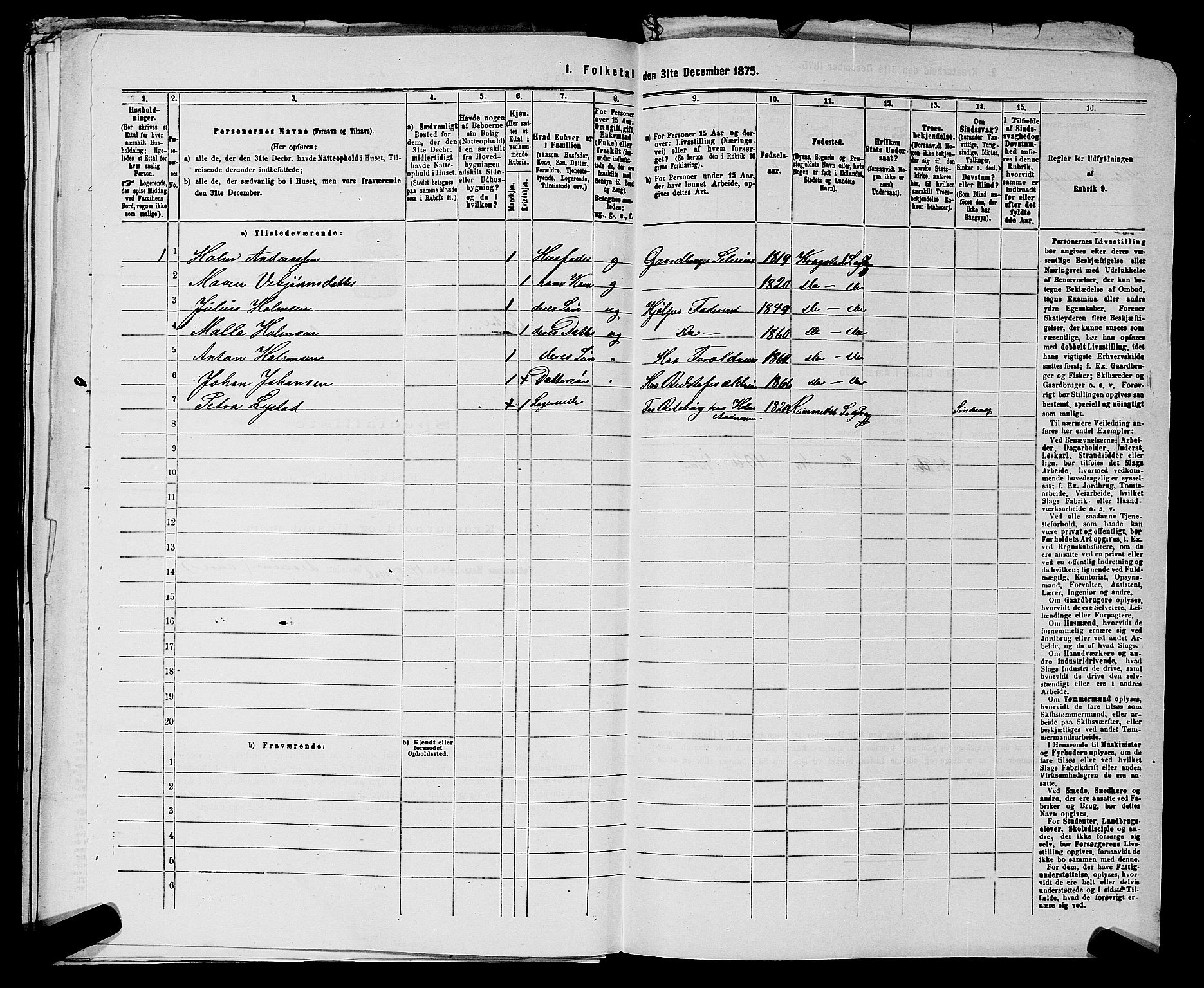 RA, 1875 census for 0218bP Østre Aker, 1875, p. 1079