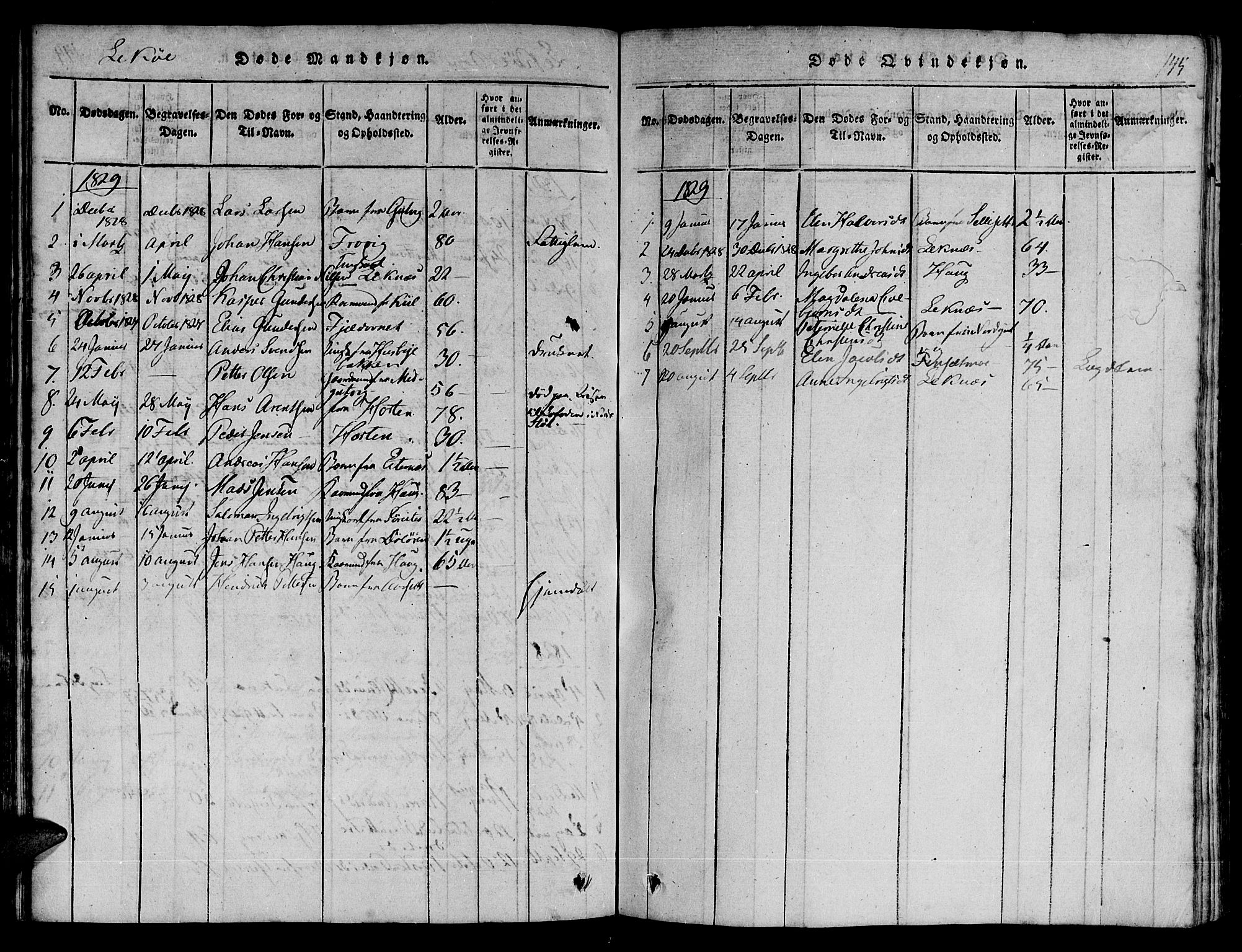 Ministerialprotokoller, klokkerbøker og fødselsregistre - Nord-Trøndelag, SAT/A-1458/780/L0636: Parish register (official) no. 780A03 /2, 1815-1829, p. 145