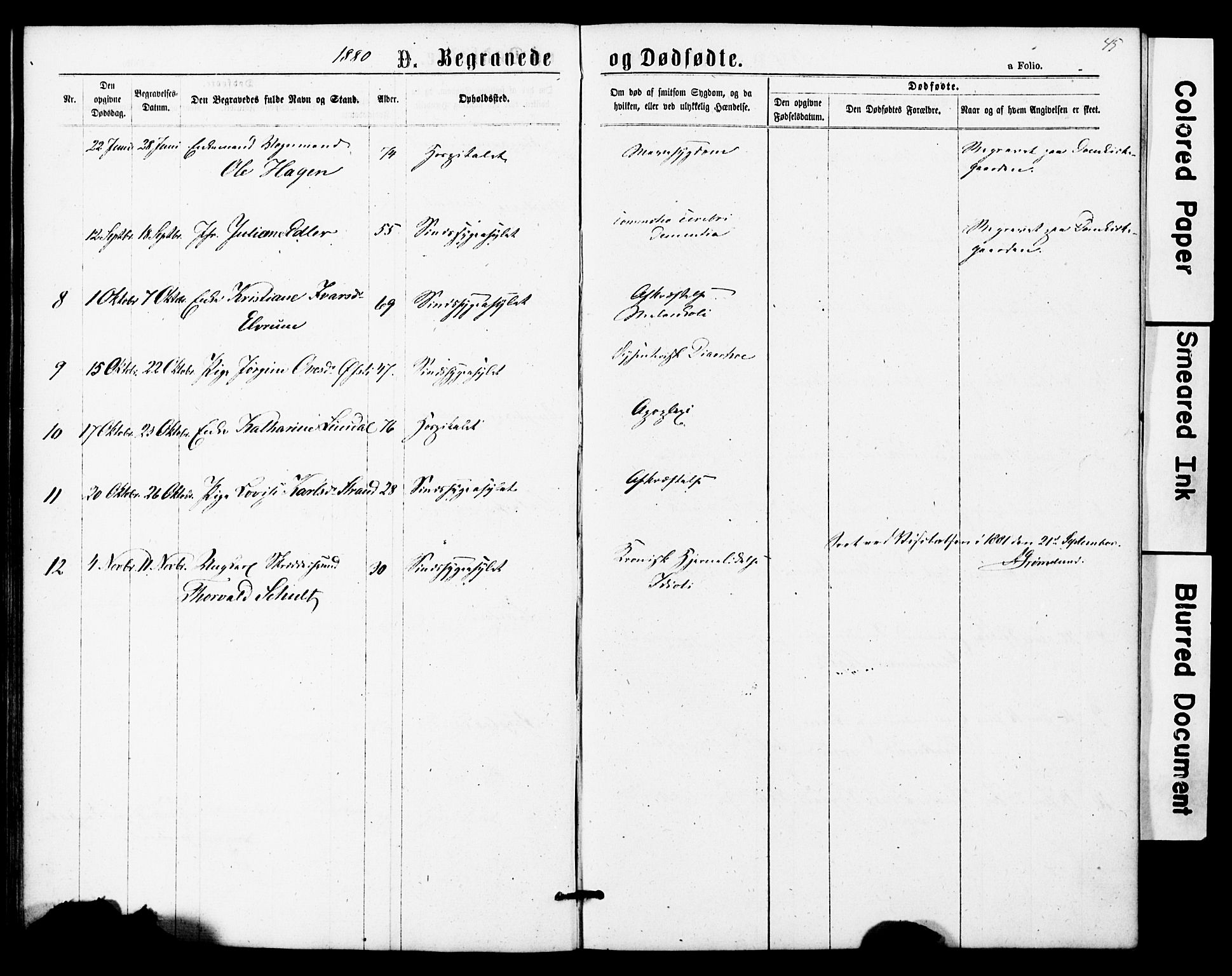 Ministerialprotokoller, klokkerbøker og fødselsregistre - Sør-Trøndelag, SAT/A-1456/623/L0469: Parish register (official) no. 623A03, 1868-1883, p. 45