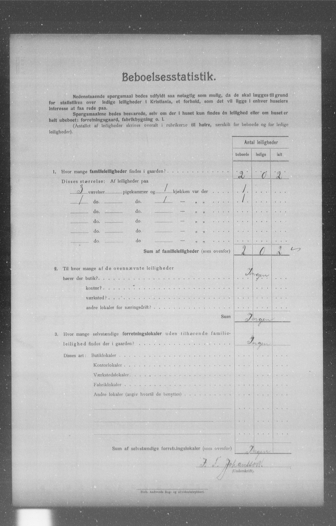 OBA, Municipal Census 1904 for Kristiania, 1904, p. 4769