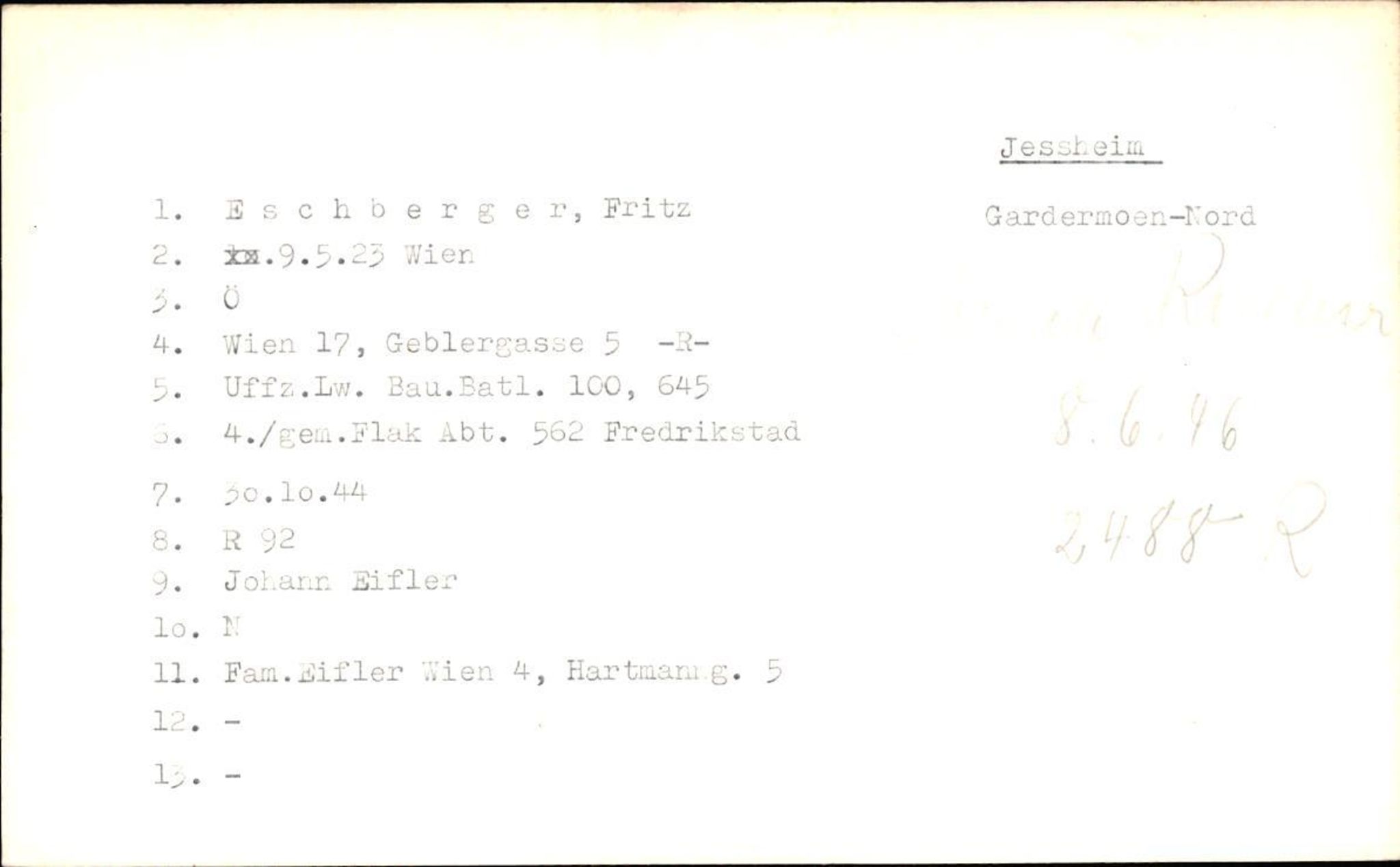 Hjemsendte tyskere , AV/RA-RAFA-6487/D/Db/L0010: Ergel-Fyhn, 1945-1947, p. 56