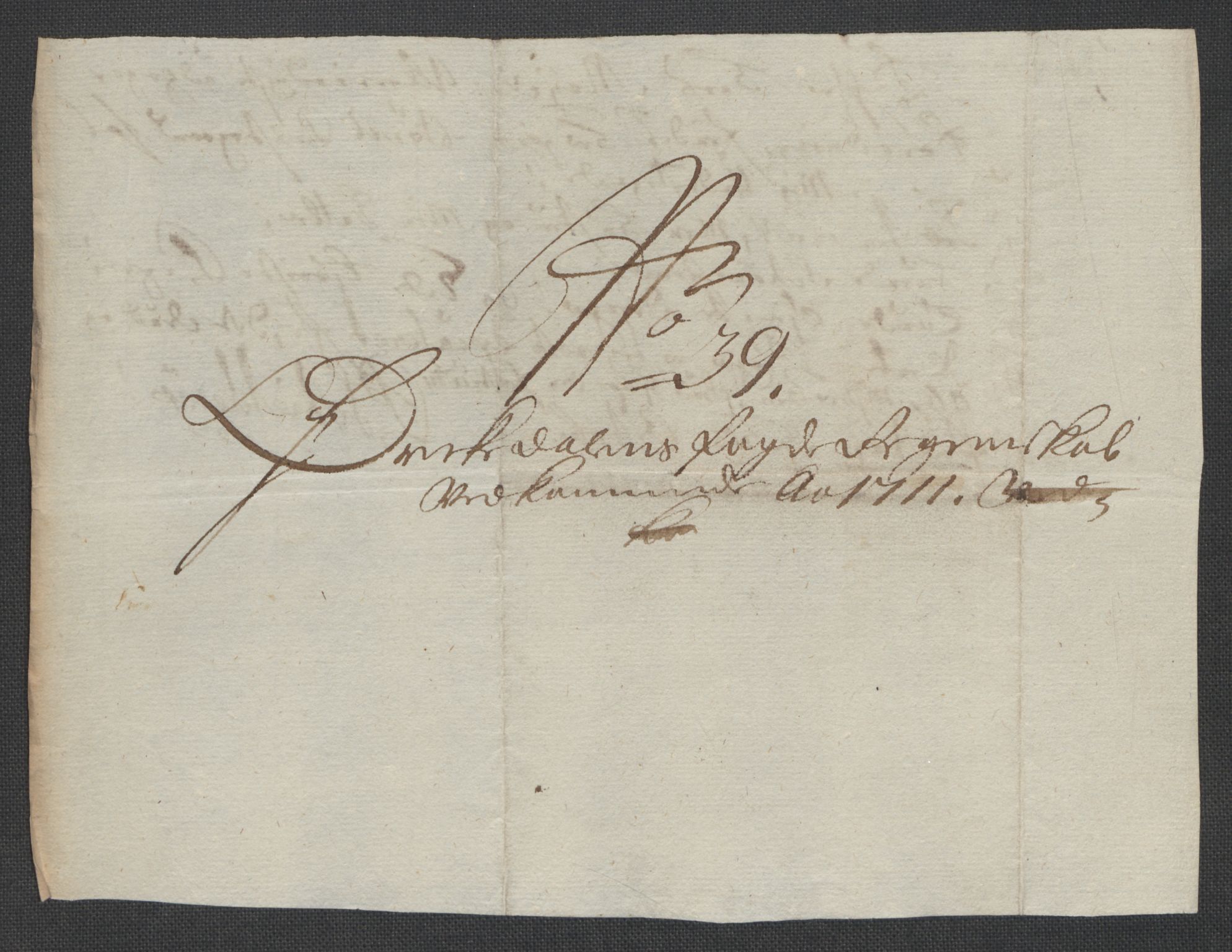 Rentekammeret inntil 1814, Reviderte regnskaper, Fogderegnskap, AV/RA-EA-4092/R60/L3961: Fogderegnskap Orkdal og Gauldal, 1711, p. 197