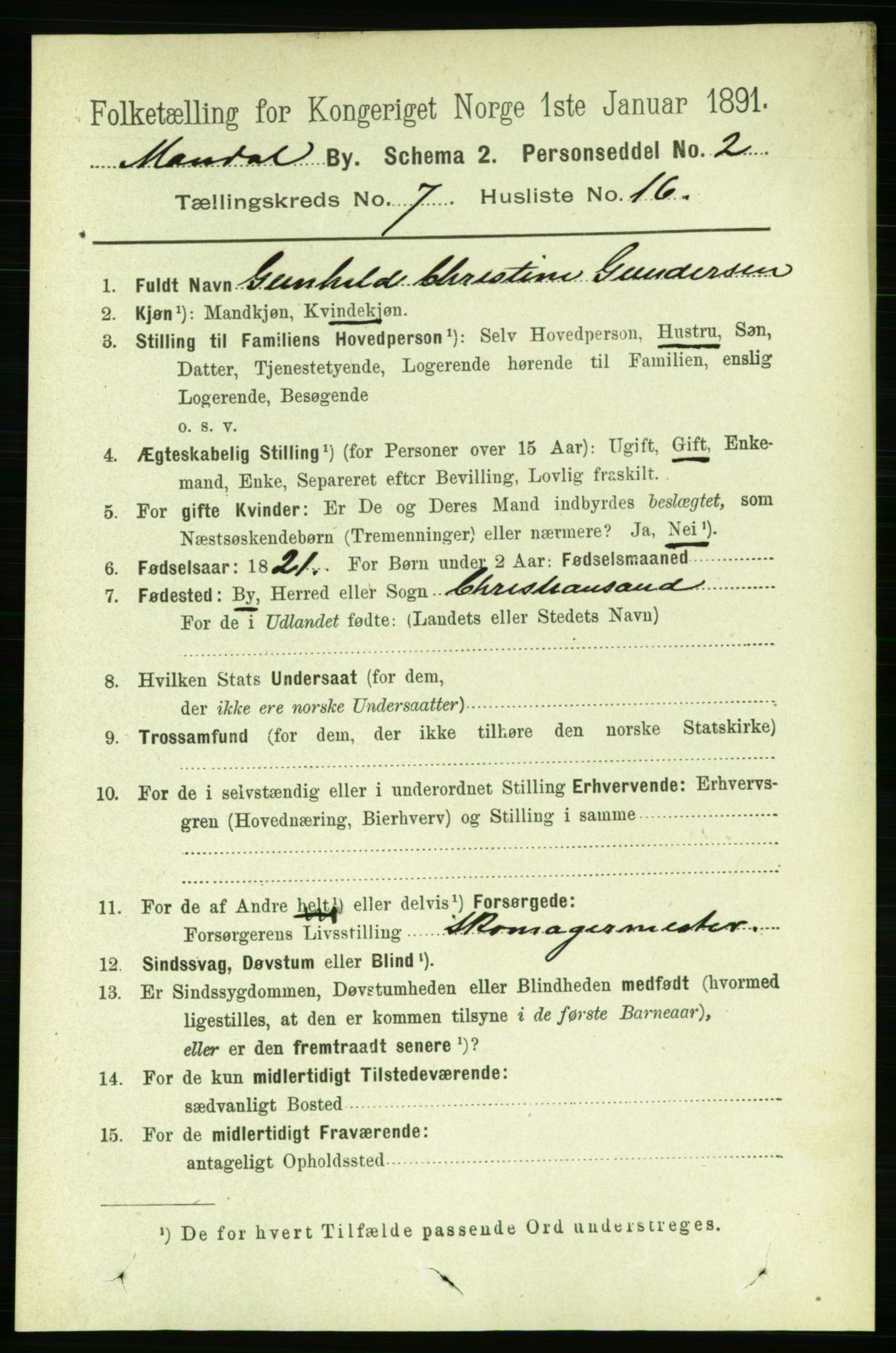 RA, 1891 census for 1002 Mandal, 1891, p. 2342