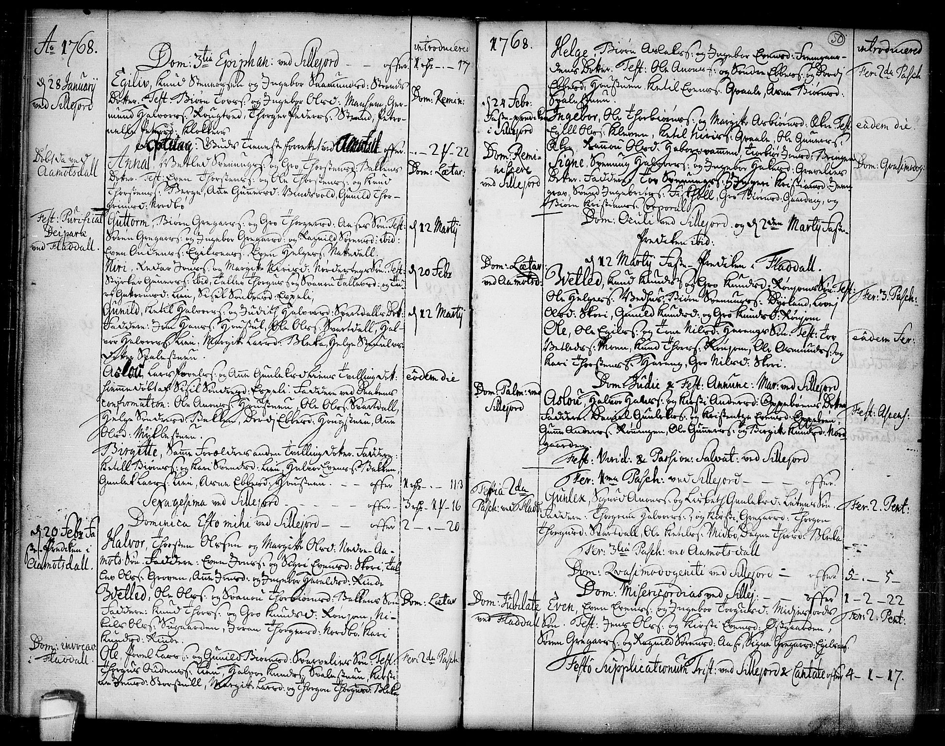 Seljord kirkebøker, SAKO/A-20/F/Fa/L0007: Parish register (official) no. I 7, 1755-1800, p. 50