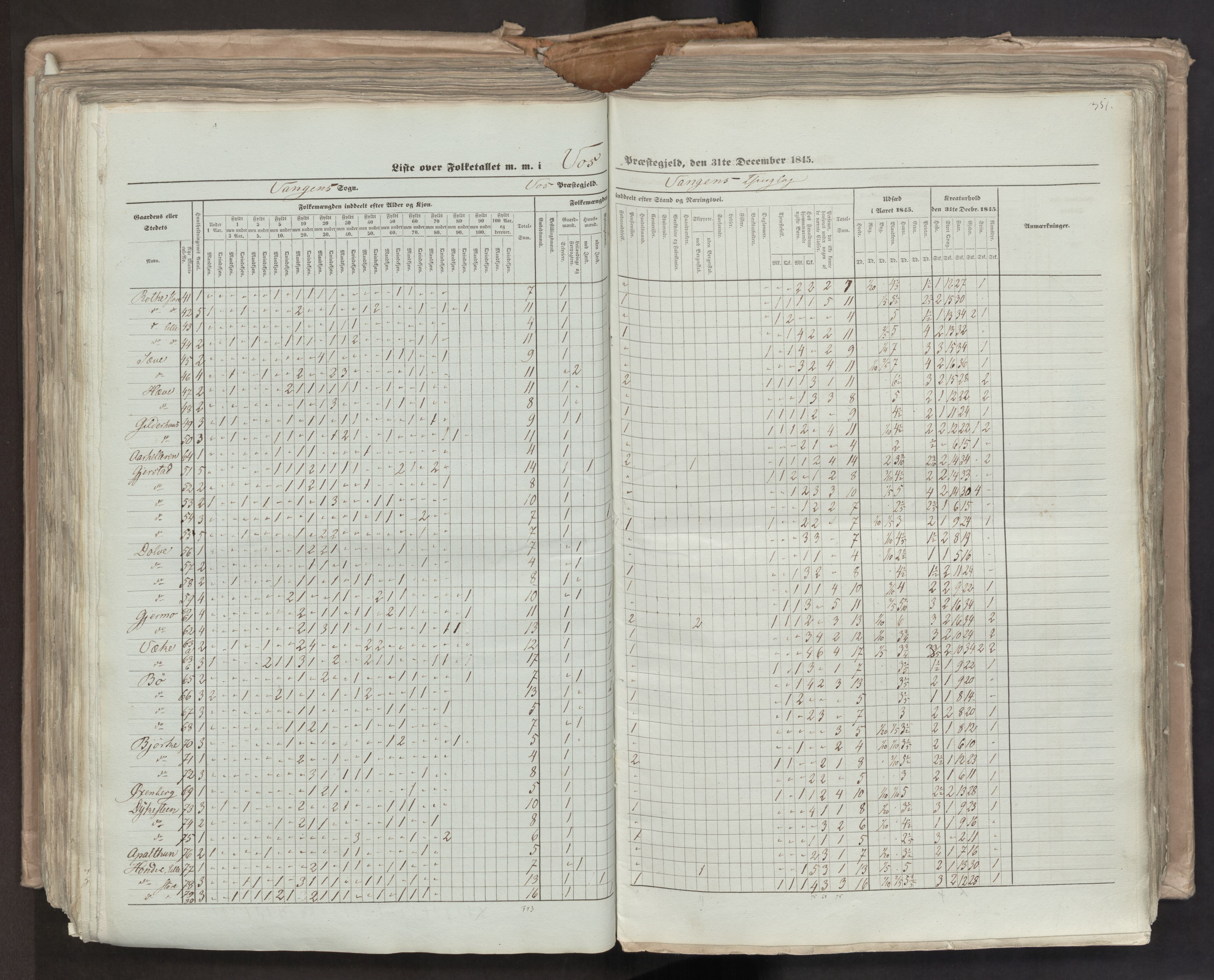 RA, Census 1845, vol. 7: Søndre Bergenhus amt og Nordre Bergenhus amt, 1845, p. 351