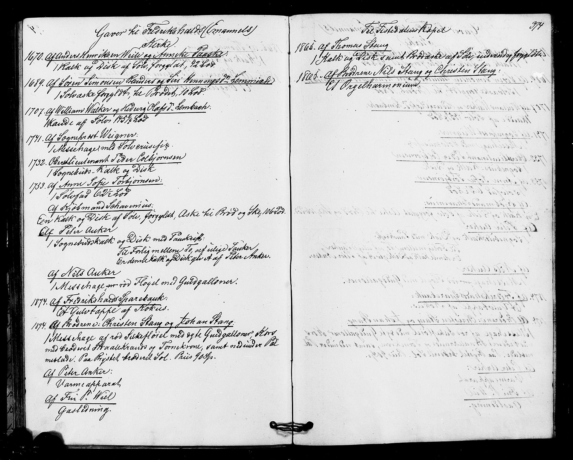 Halden prestekontor Kirkebøker, SAO/A-10909/F/Fa/L0010: Parish register (official) no. I 10, 1866-1877, p. 374