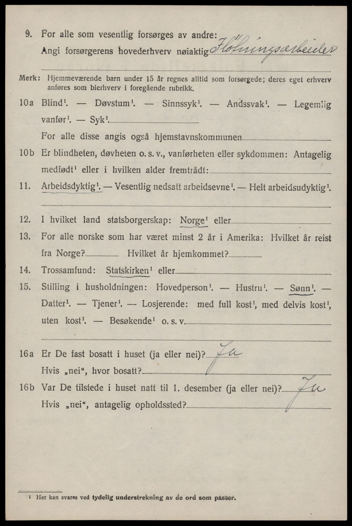 SAKO, 1920 census for Nissedal, 1920, p. 4400