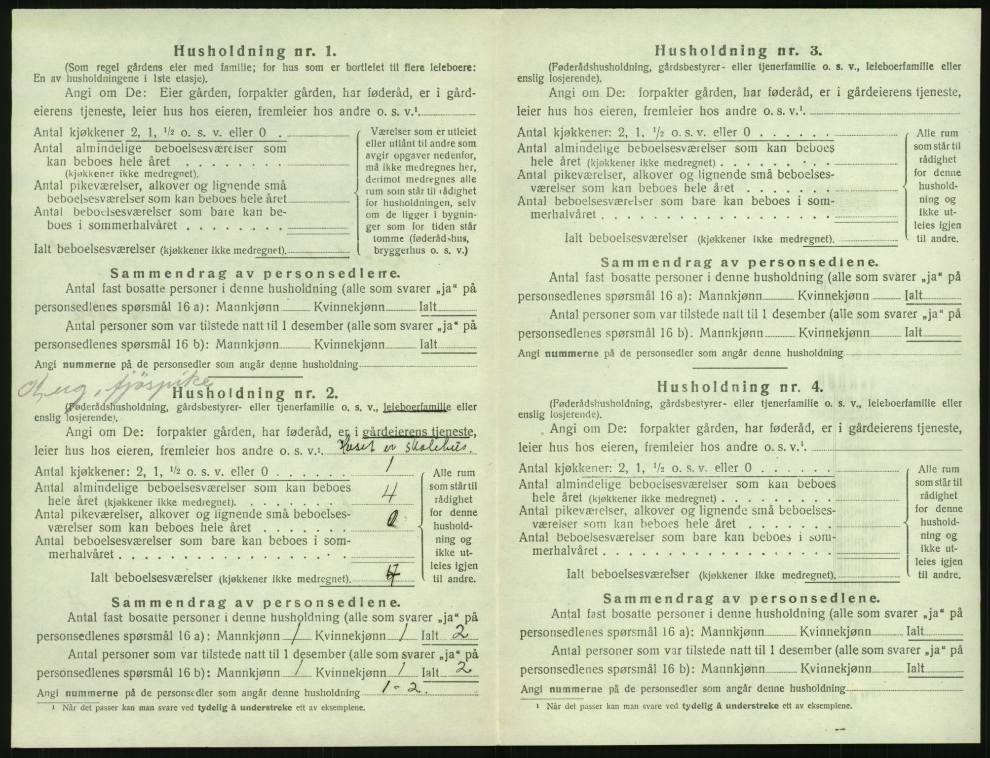 SAK, 1920 census for Øyestad, 1920, p. 645