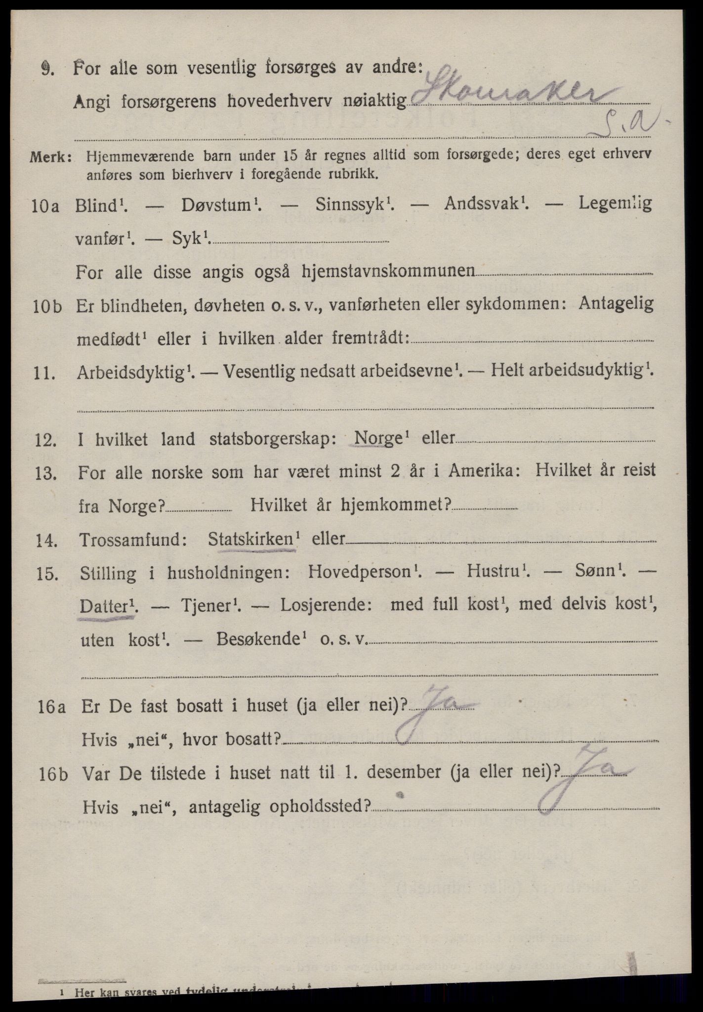 SAT, 1920 census for Norddal, 1920, p. 4048