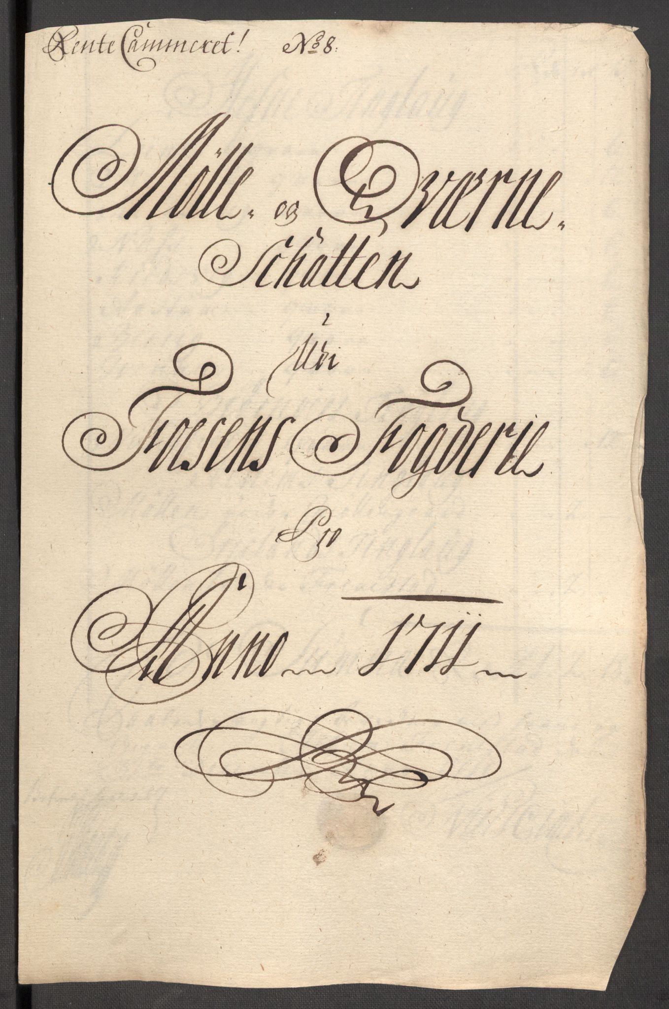 Rentekammeret inntil 1814, Reviderte regnskaper, Fogderegnskap, AV/RA-EA-4092/R57/L3860: Fogderegnskap Fosen, 1711, p. 98