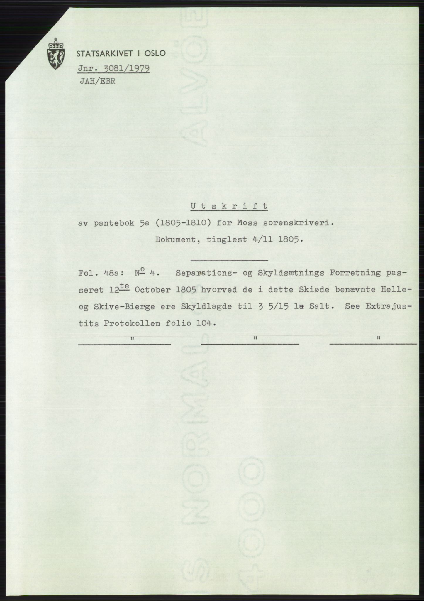 Statsarkivet i Oslo, SAO/A-10621/Z/Zd/L0038: Avskrifter, j.nr 31-3081/1979, 1979, p. 378