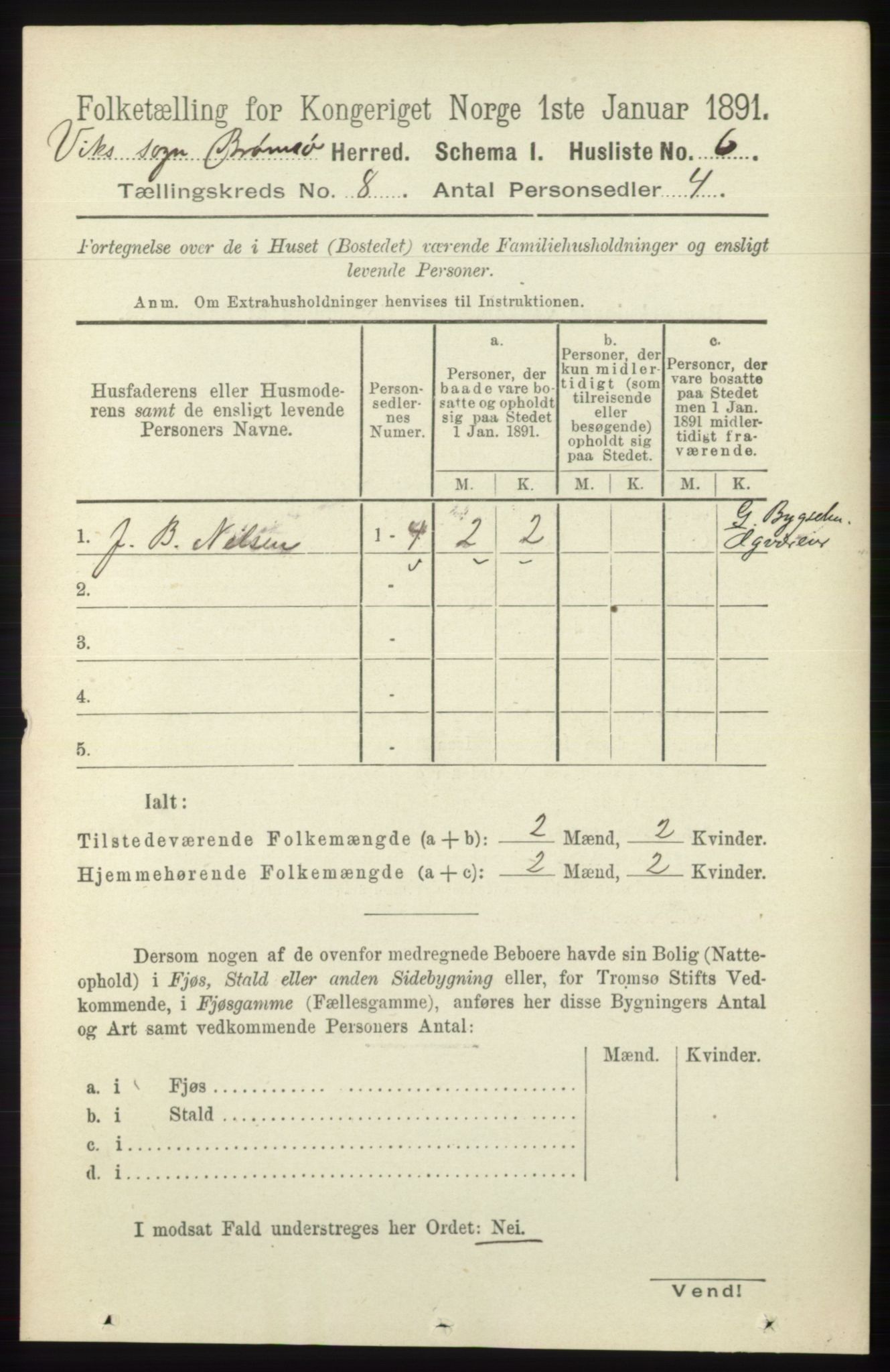 RA, 1891 census for 1814 Brønnøy, 1891, p. 4270