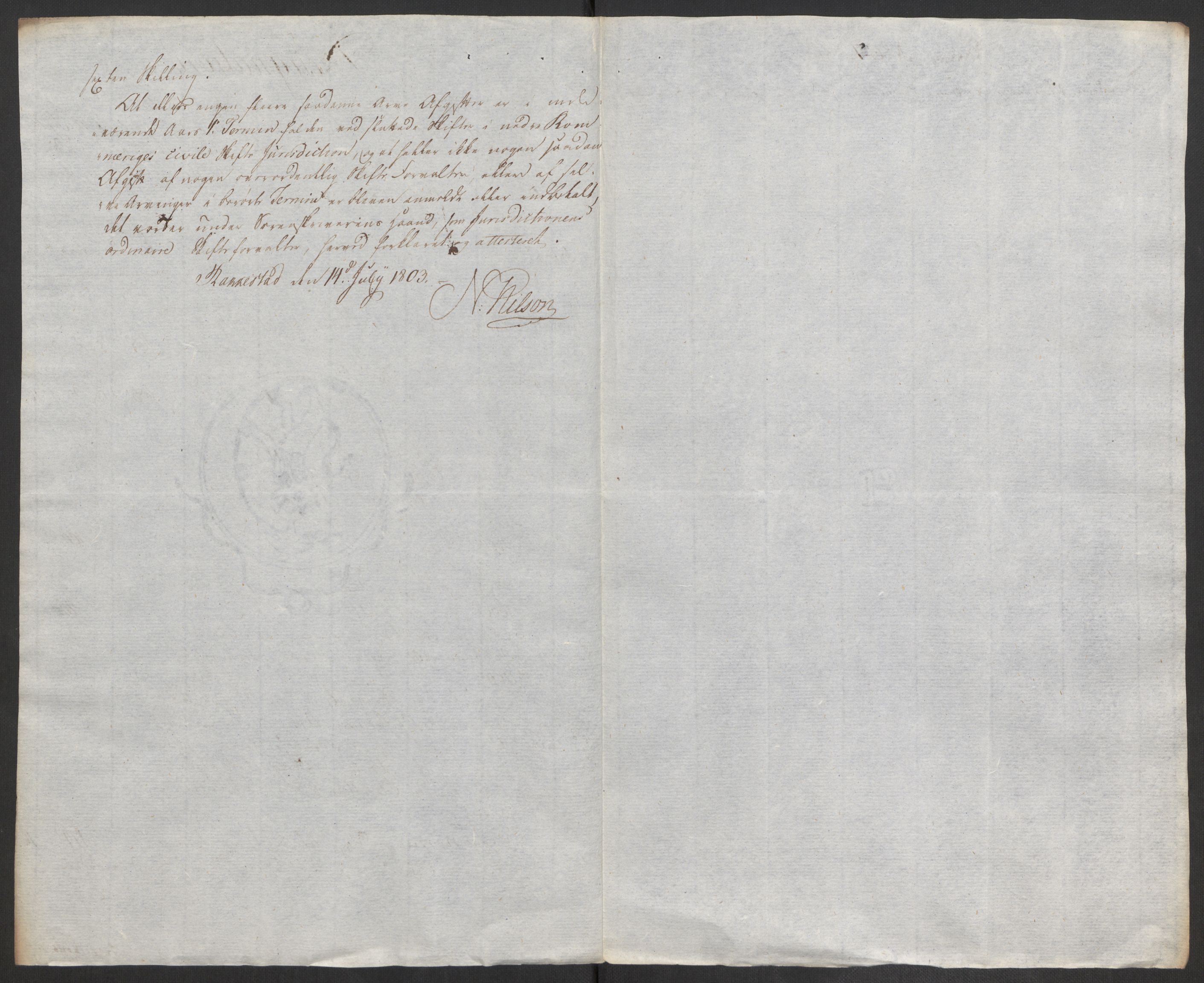 Rentekammeret inntil 1814, Reviderte regnskaper, Fogderegnskap, RA/EA-4092/R11/L0679: Fogderegnskap Nedre Romerike, 1803, p. 256