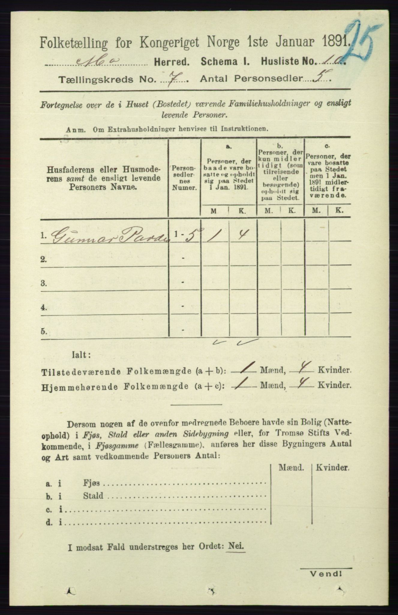 RA, 1891 census for 0832 Mo, 1891, p. 1732