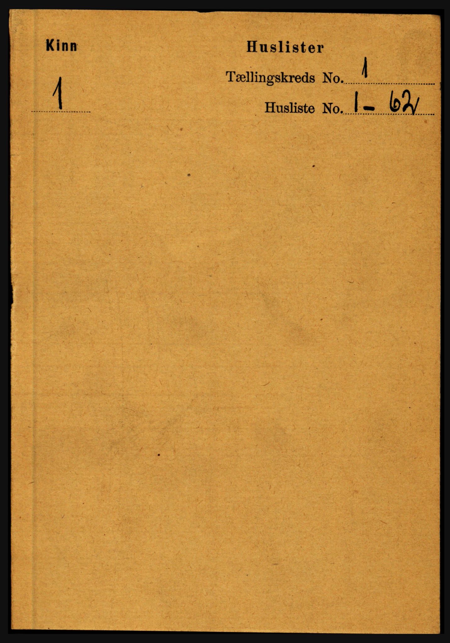 RA, 1891 census for 1437 Kinn, 1891, p. 38