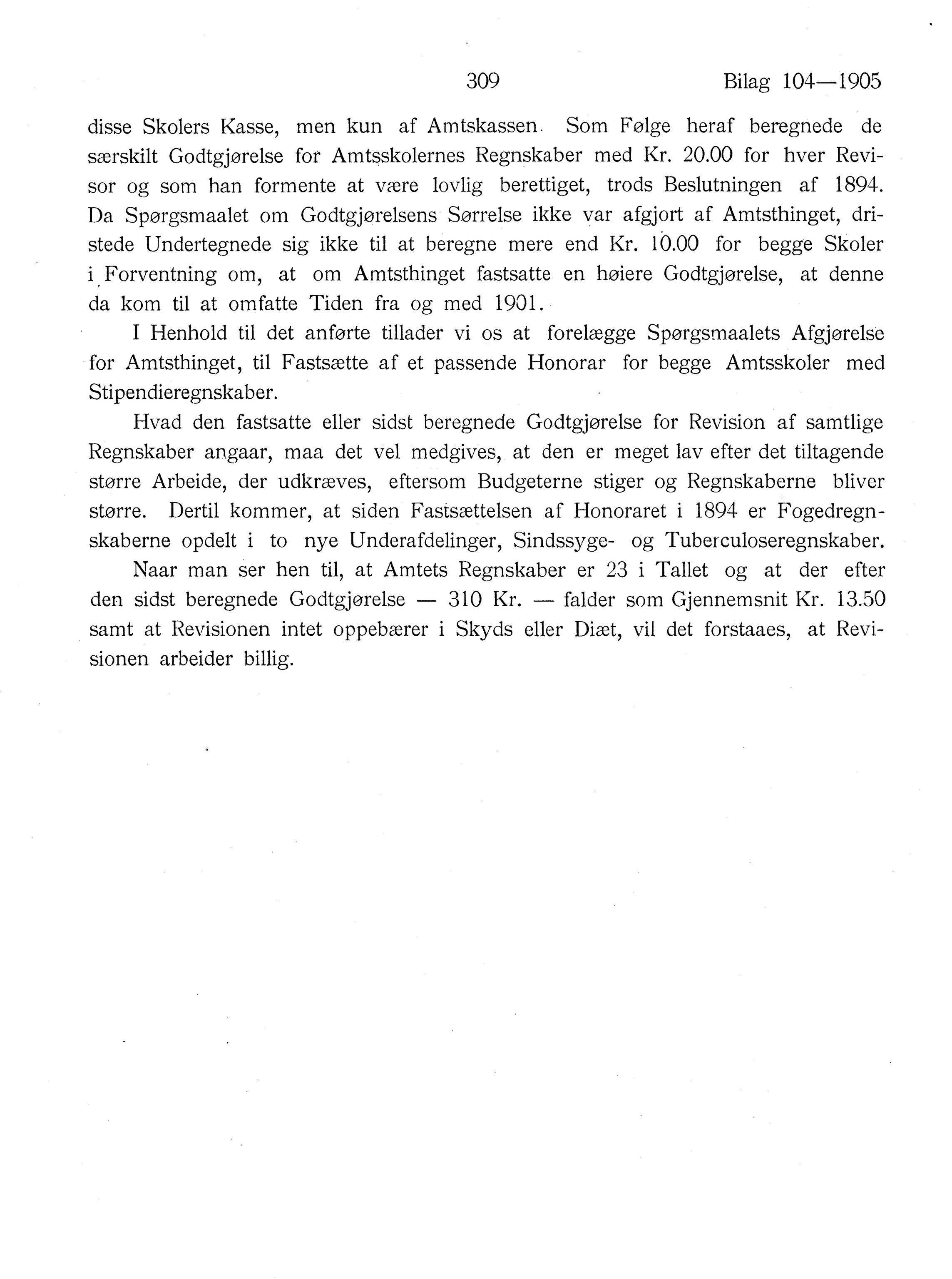 Nordland Fylkeskommune. Fylkestinget, AIN/NFK-17/176/A/Ac/L0028: Fylkestingsforhandlinger 1905, 1905