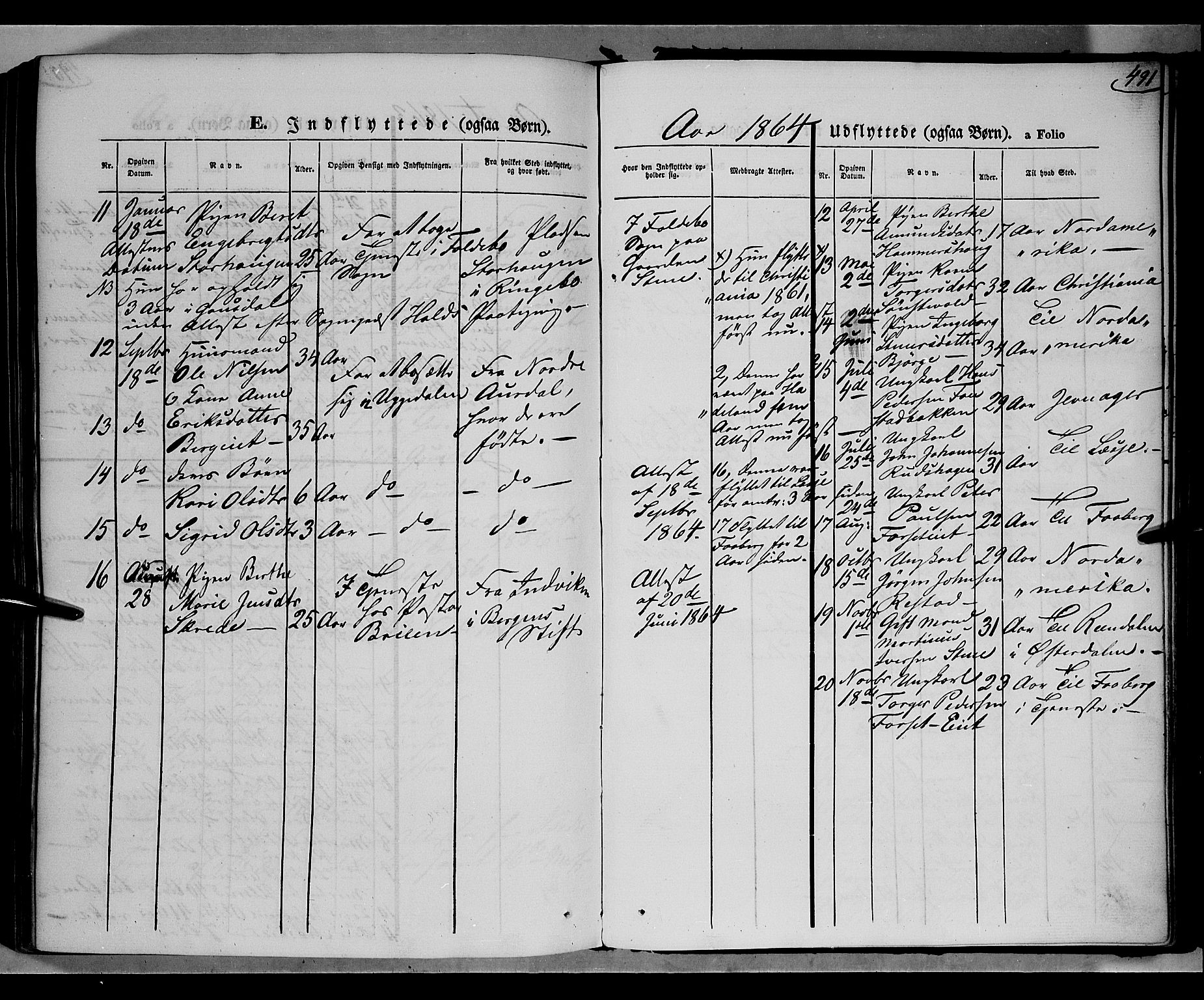 Gausdal prestekontor, SAH/PREST-090/H/Ha/Haa/L0009: Parish register (official) no. 9, 1862-1873, p. 491
