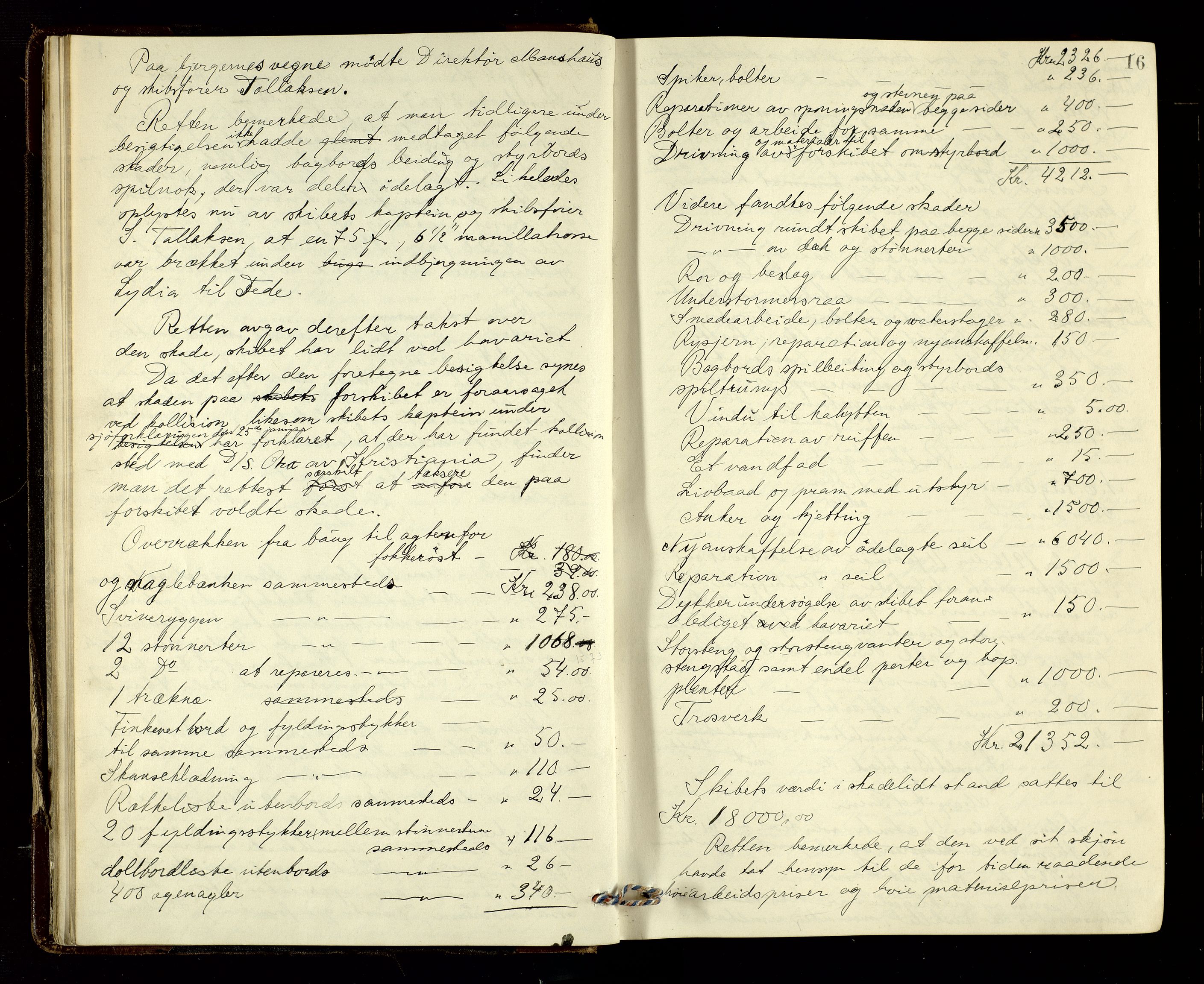 Flekkefjord sorenskriveri, AV/SAK-1221-0001/F/Fb/L0016: Ekstrarettsprotokoll nr. 17, 1916-1917, p. 16