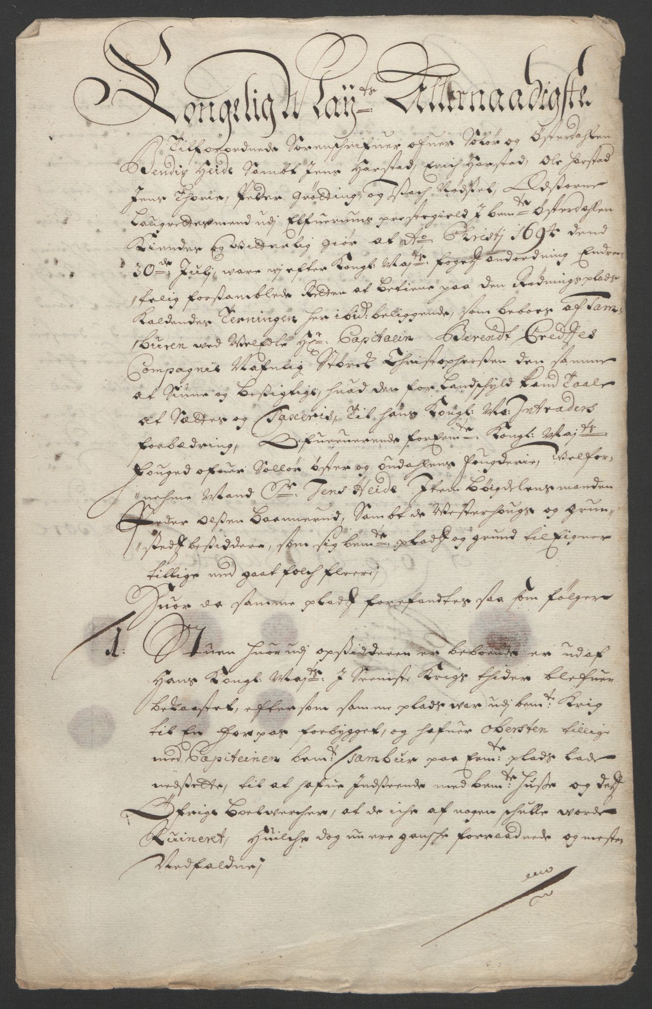 Rentekammeret inntil 1814, Reviderte regnskaper, Fogderegnskap, RA/EA-4092/R13/L0832: Fogderegnskap Solør, Odal og Østerdal, 1694, p. 243