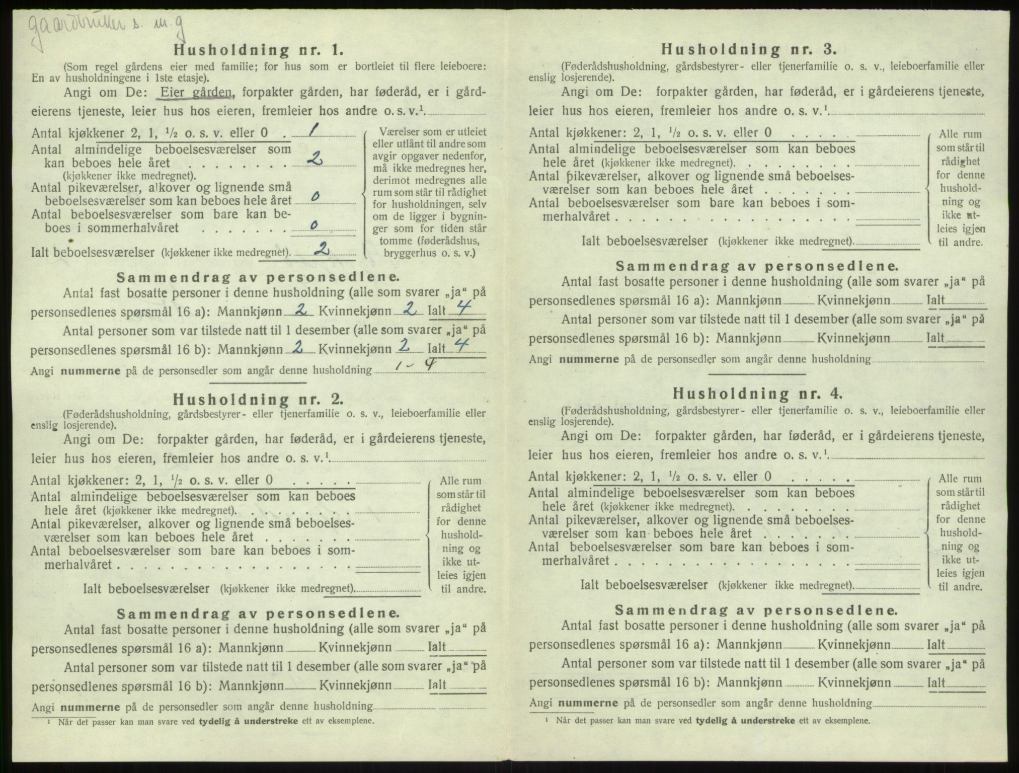 SAB, 1920 census for Kyrkjebø, 1920, p. 103