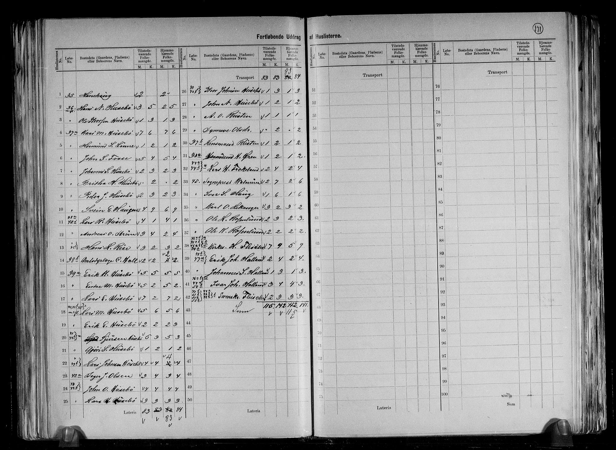 RA, 1891 census for 1419 Leikanger, 1891, p. 13