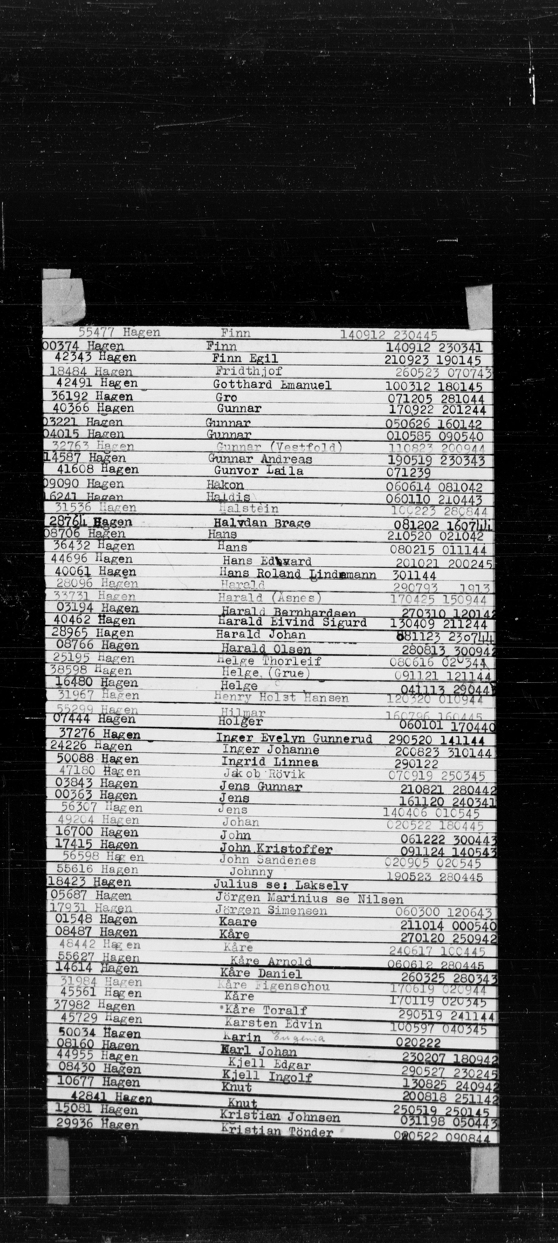 Den Kgl. Norske Legasjons Flyktningskontor, AV/RA-S-6753/V/Va/L0022: Kjesäterkartoteket.  Alfabetisk register, A-Å., 1940-1945, p. 250