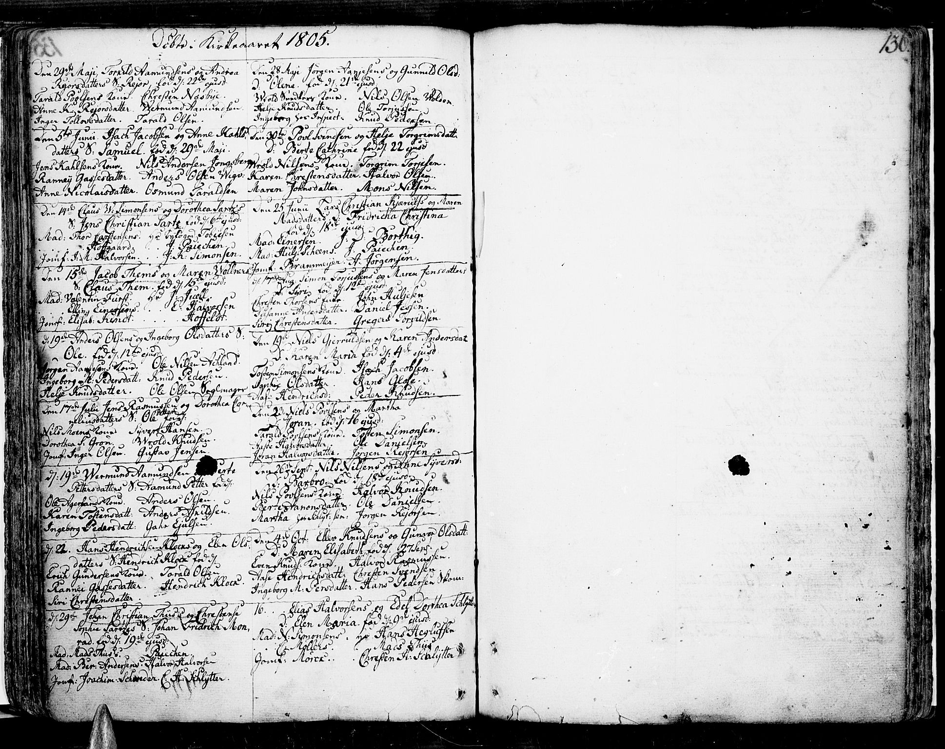 Risør sokneprestkontor, SAK/1111-0035/F/Fb/L0002: Parish register (copy) no. B 2, 1747-1812, p. 136