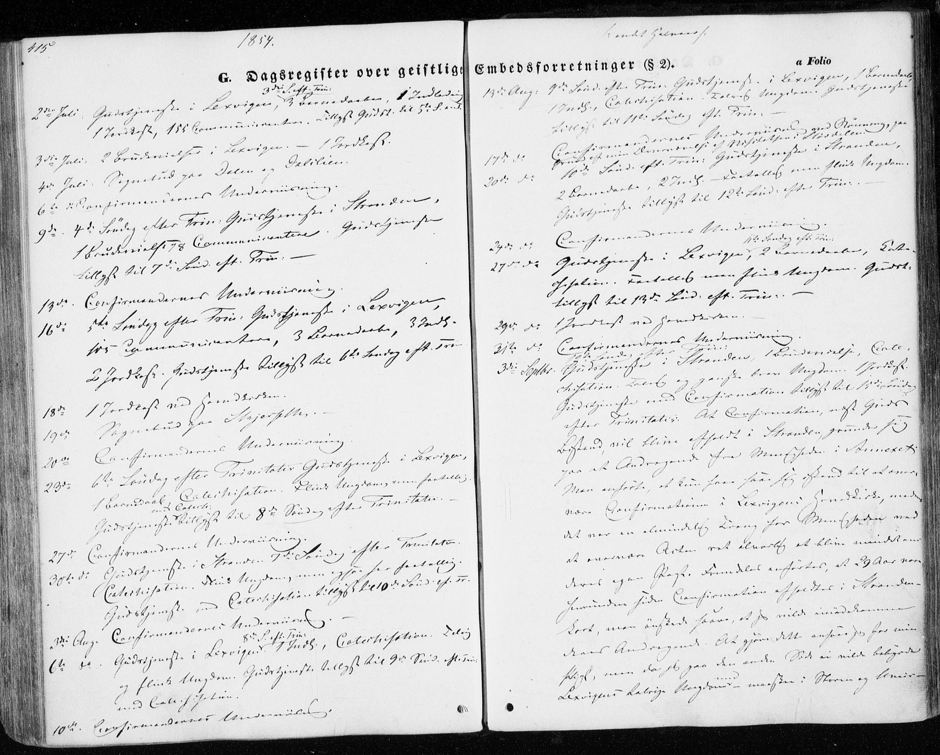 Ministerialprotokoller, klokkerbøker og fødselsregistre - Nord-Trøndelag, AV/SAT-A-1458/701/L0008: Parish register (official) no. 701A08 /1, 1854-1863, p. 415