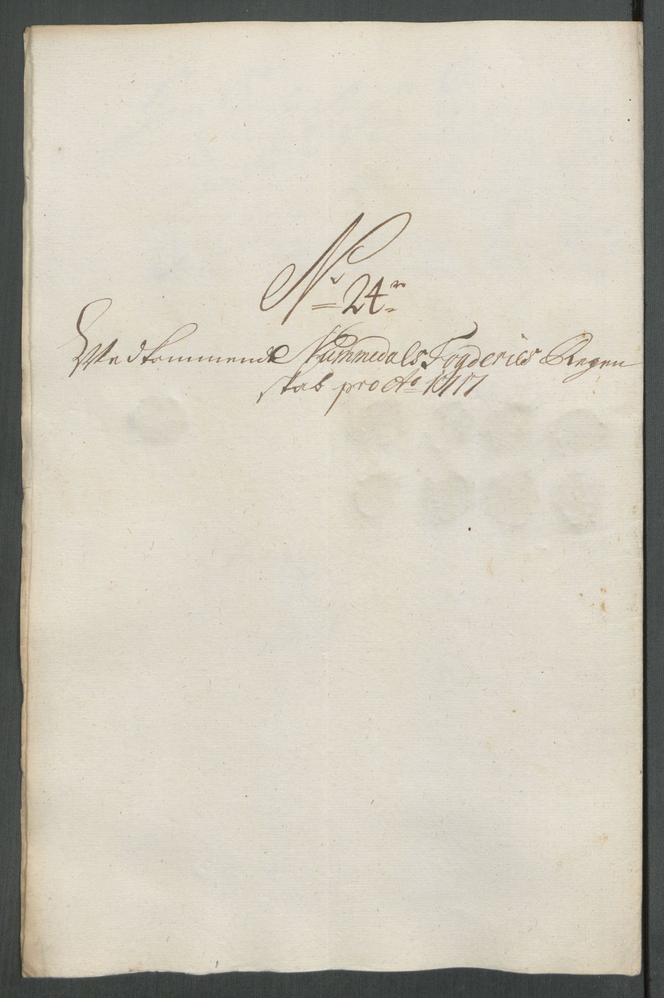 Rentekammeret inntil 1814, Reviderte regnskaper, Fogderegnskap, AV/RA-EA-4092/R64/L4438: Fogderegnskap Namdal, 1717, p. 184