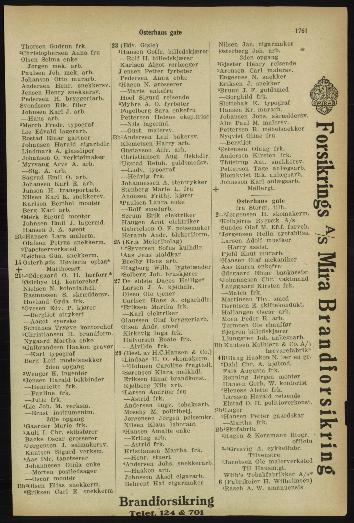 Kristiania/Oslo adressebok, PUBL/-, 1918, p. 1914